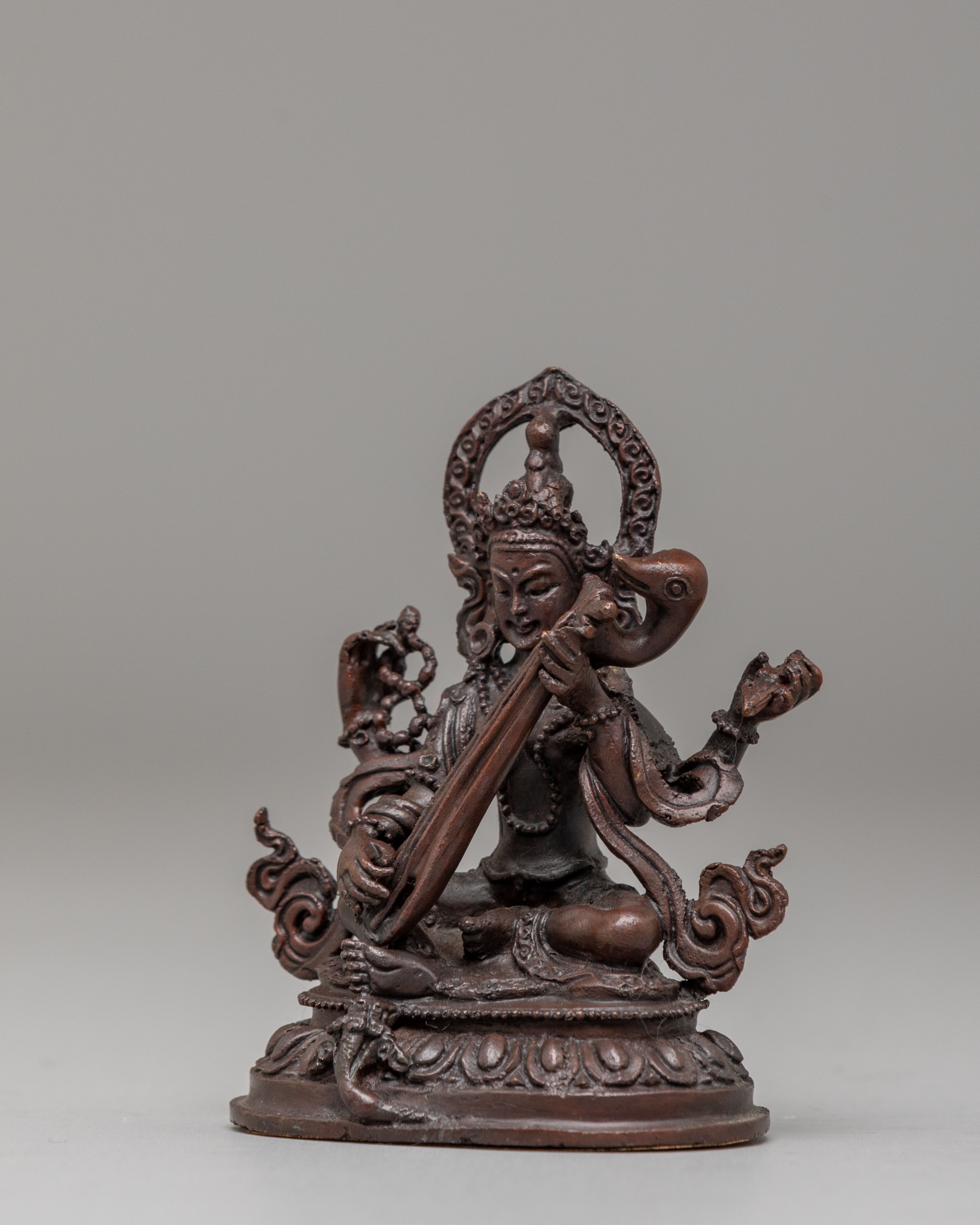 Saraswati Spiritual Figure Statue | Goddess of Wisdom Knowledge & Creativity