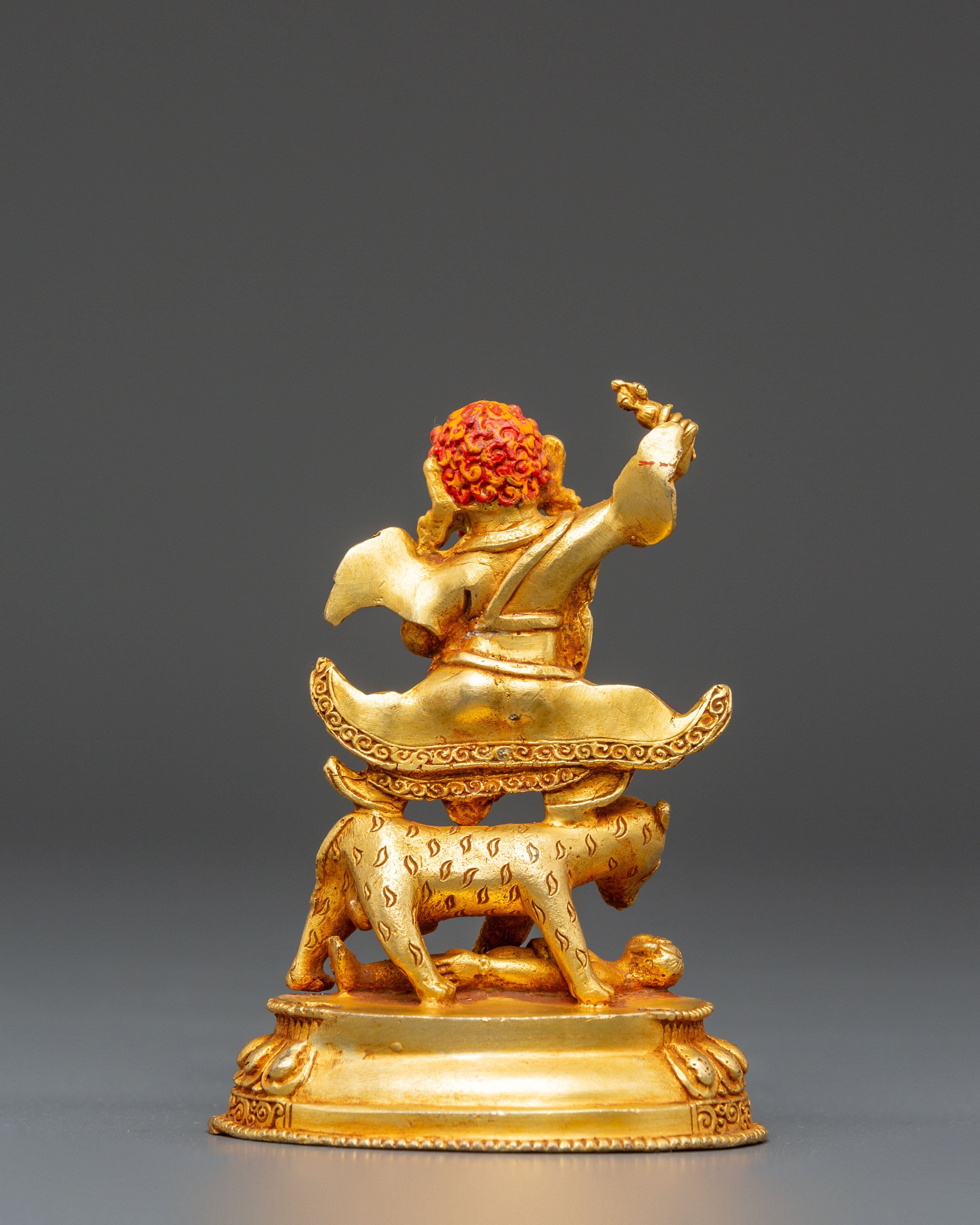 Golden Dorje Drolo Statue | Fierce Protector of the Dharma