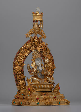 Elephant-Headed Ganesha Statue | God of Prosperity, Success, and New Beginnings