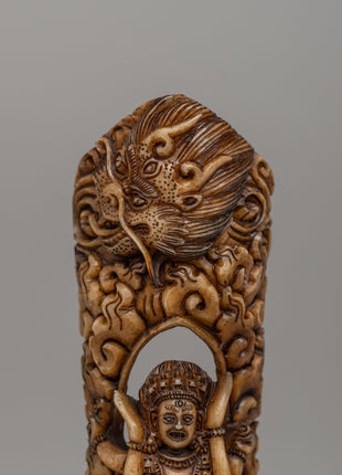 Buffalo Bone Vajrayogini Wall Decor | Sacred Symbol of Power & Enlightenment
