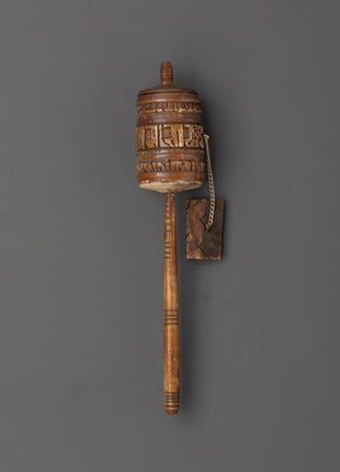 Buffalo Bone Prayer Wheel