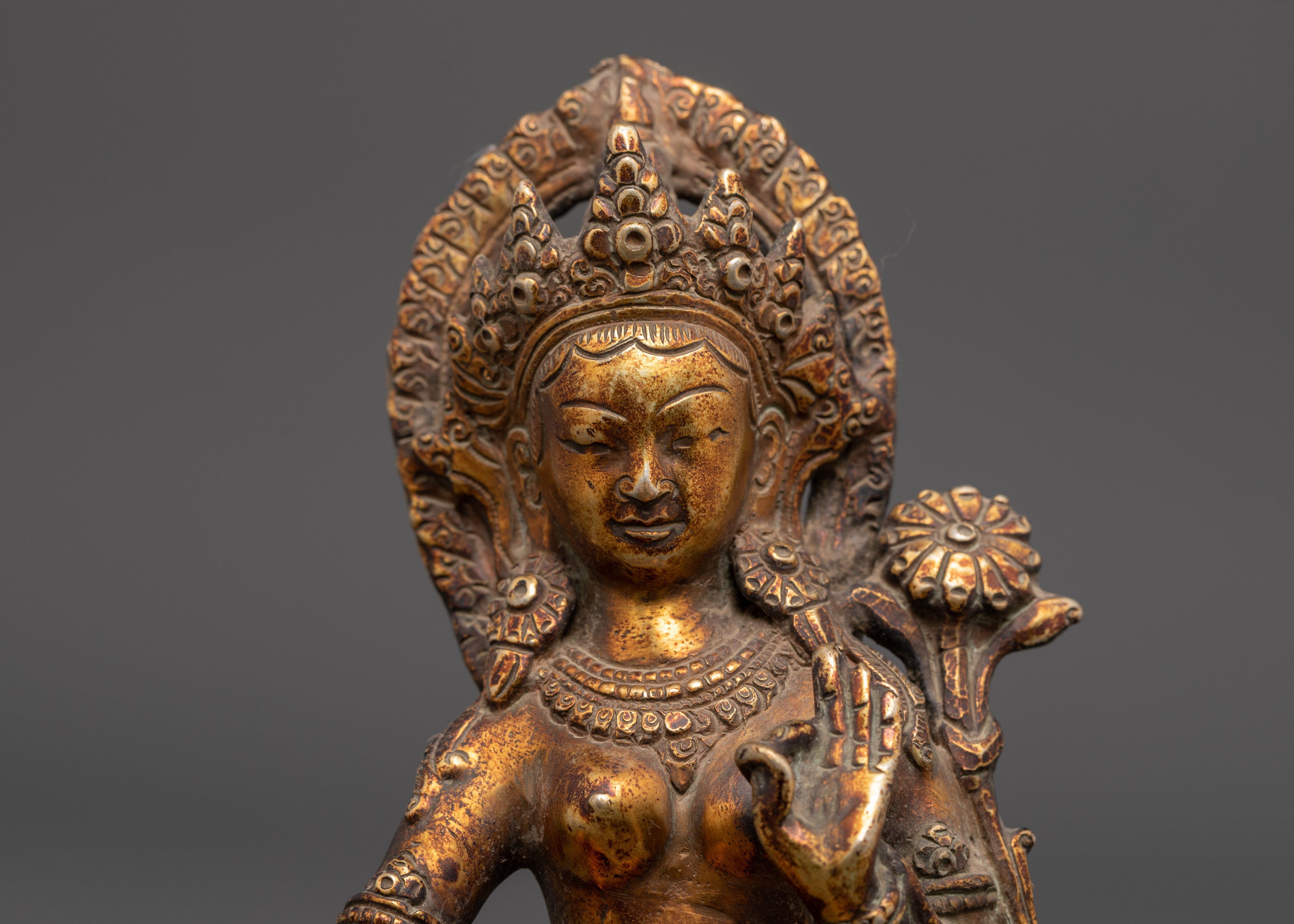 Green Tara Goddess Buddhism Statue | Embodiment of Compassion and Swift Protection