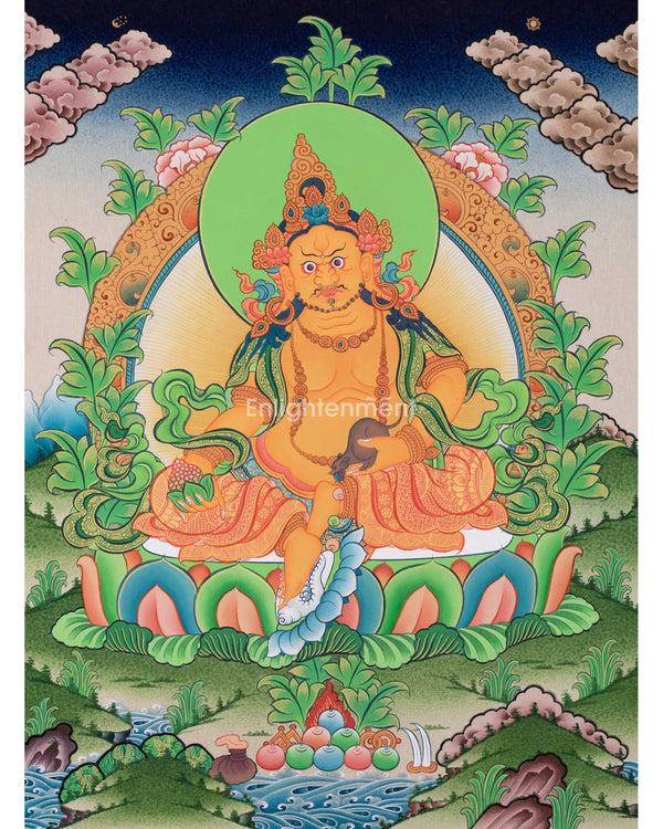 Dzambhala Divine Thangka Artwork