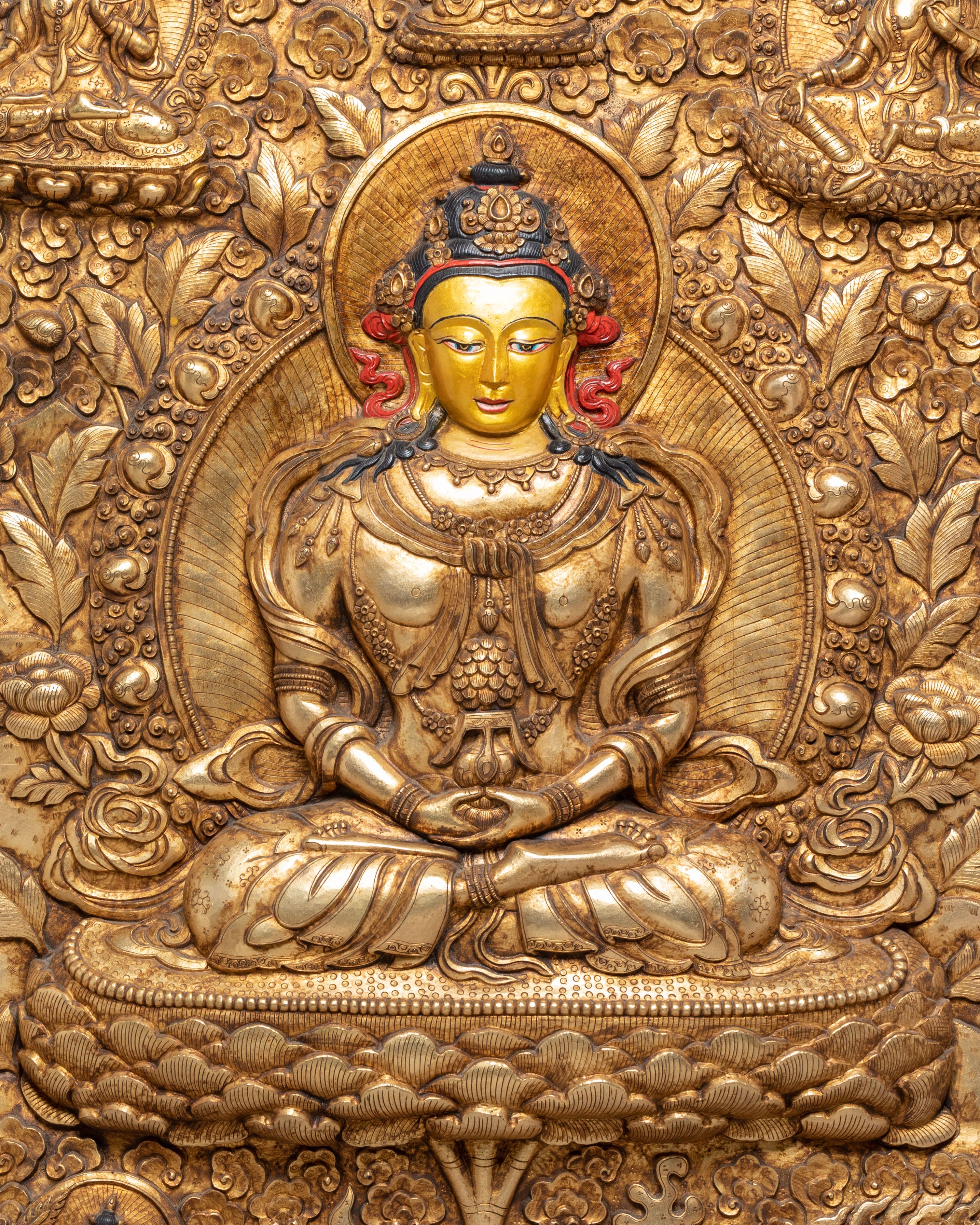 Amitayus Buddha of Infinite Life Wall Hanging | Symbol of Longevity