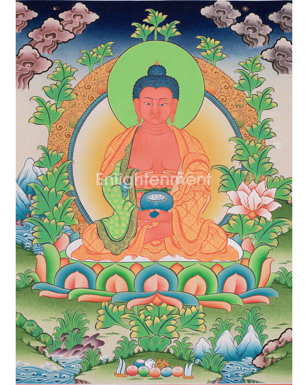 The Buddha Of Infinite Light Thangka