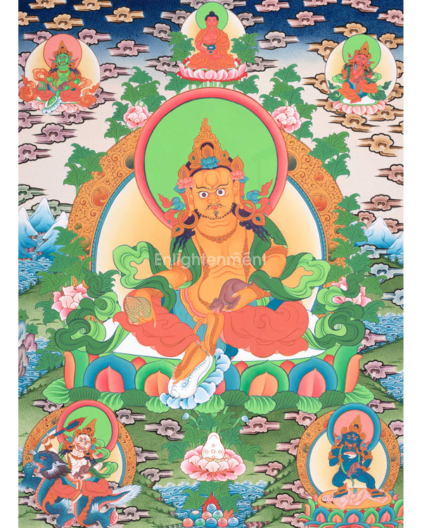 5 Dzambhala Thangka Painting