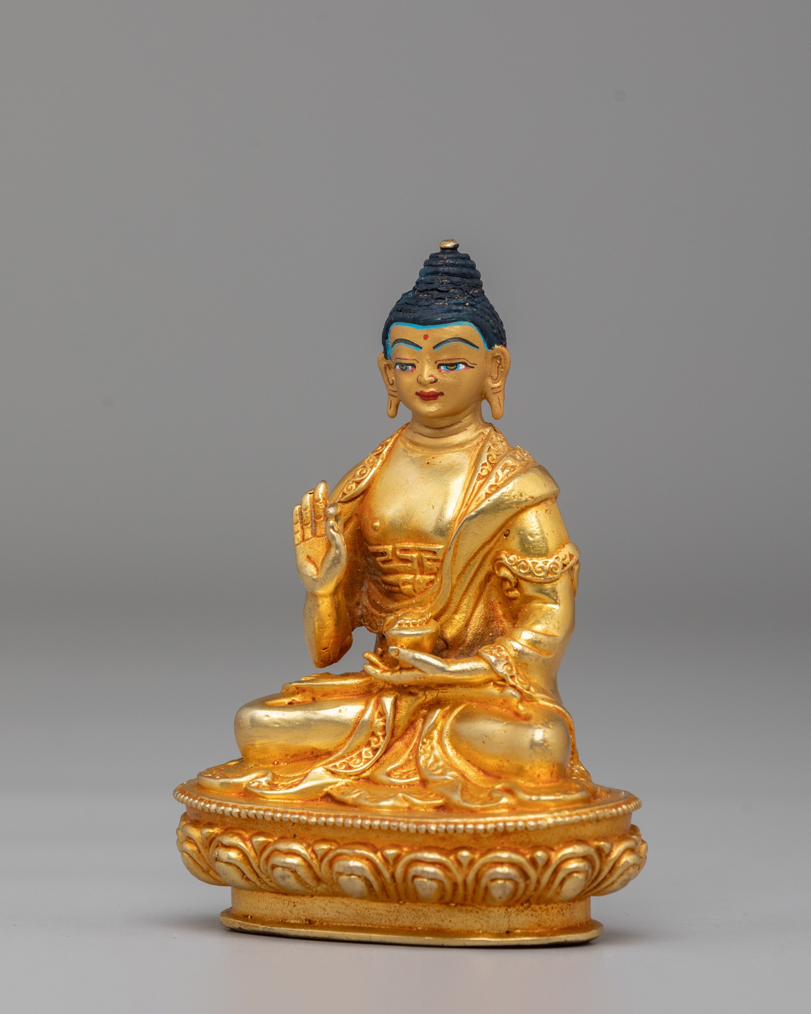 Handmade Amogasiddhi Statue | Copper Body with 24K Gold Plating