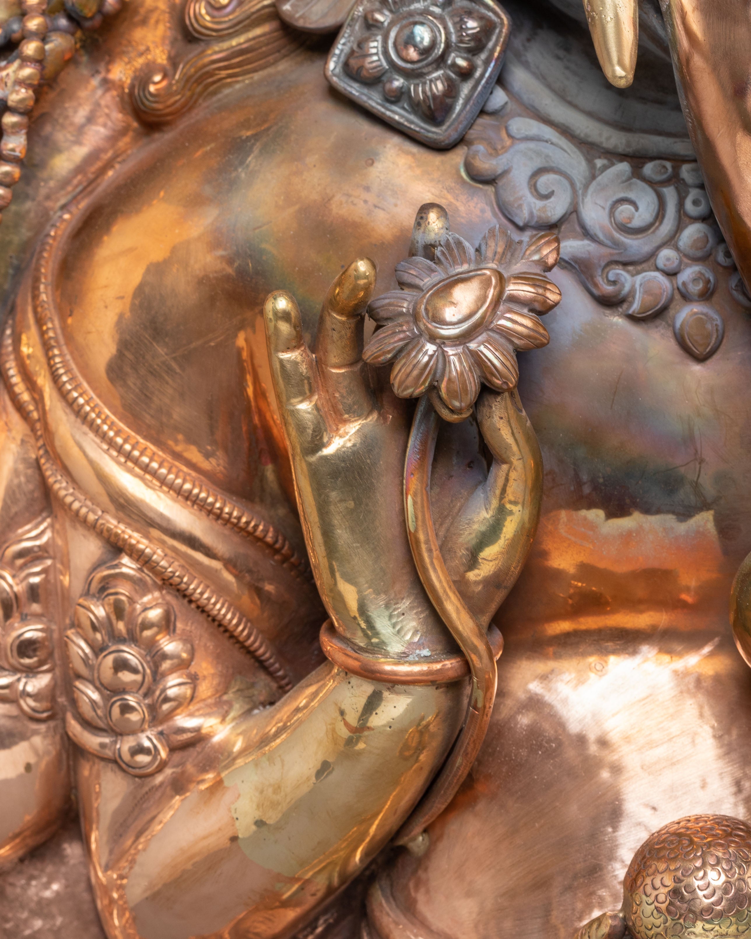 Handcrafted Copper Ganesha Wall Hanging | Spiritual and Decorative Art for Home