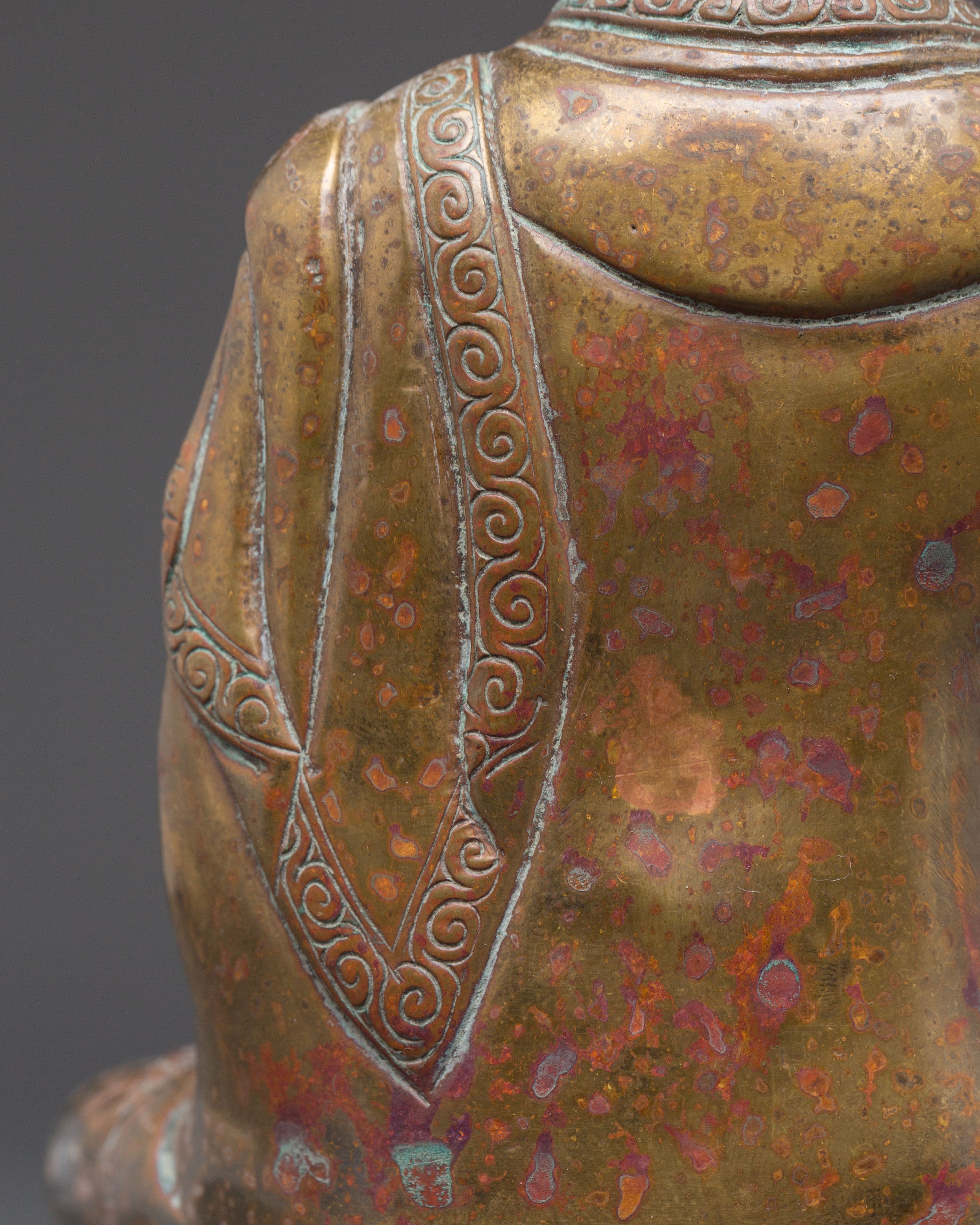 Sacred Statue of Buddha Shakyamuni | Copper Buddhist Sculpture