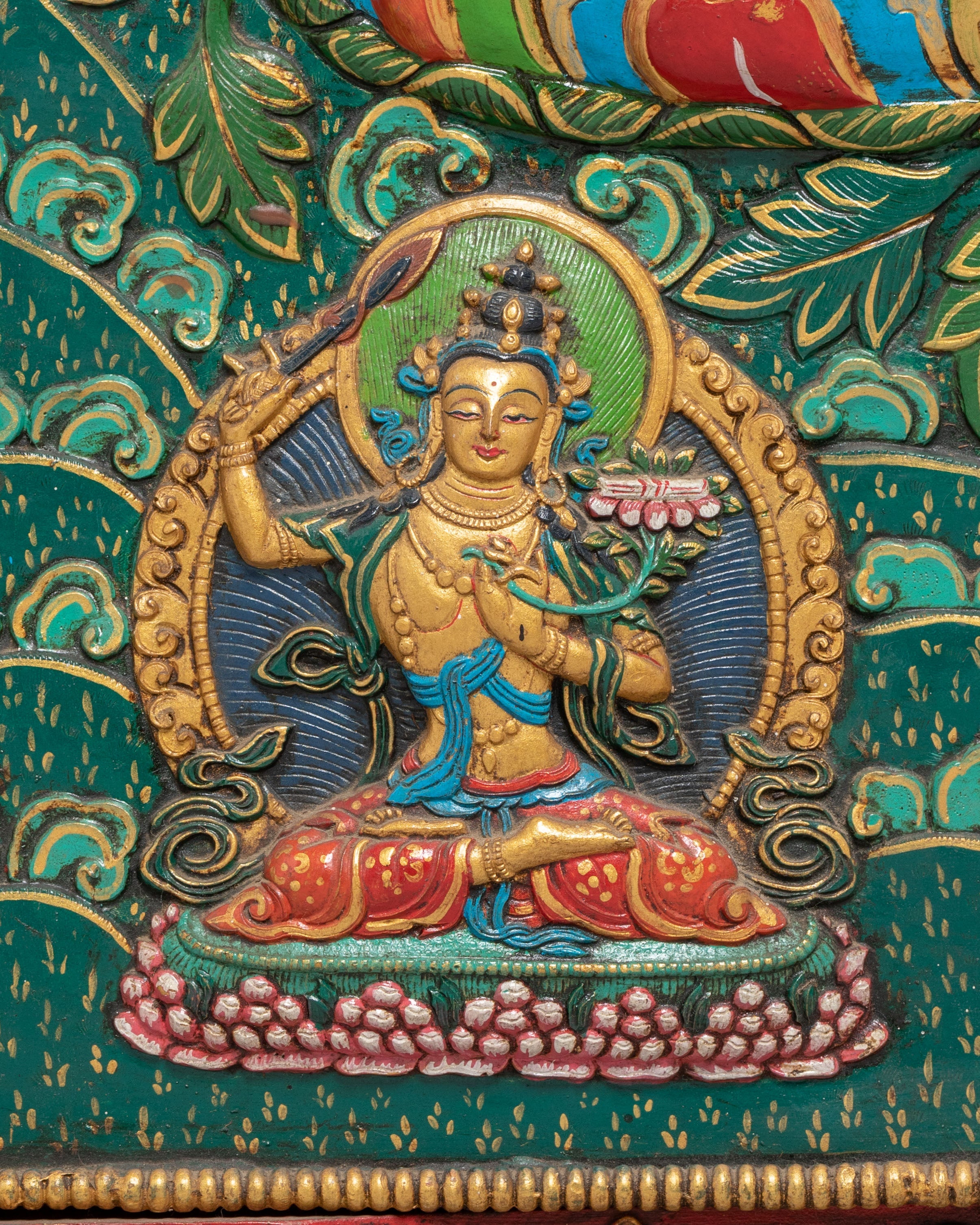 Bodhisattva Chenresig Thangka Wall Hanging | Tibetan Avalokiteshvara Decor