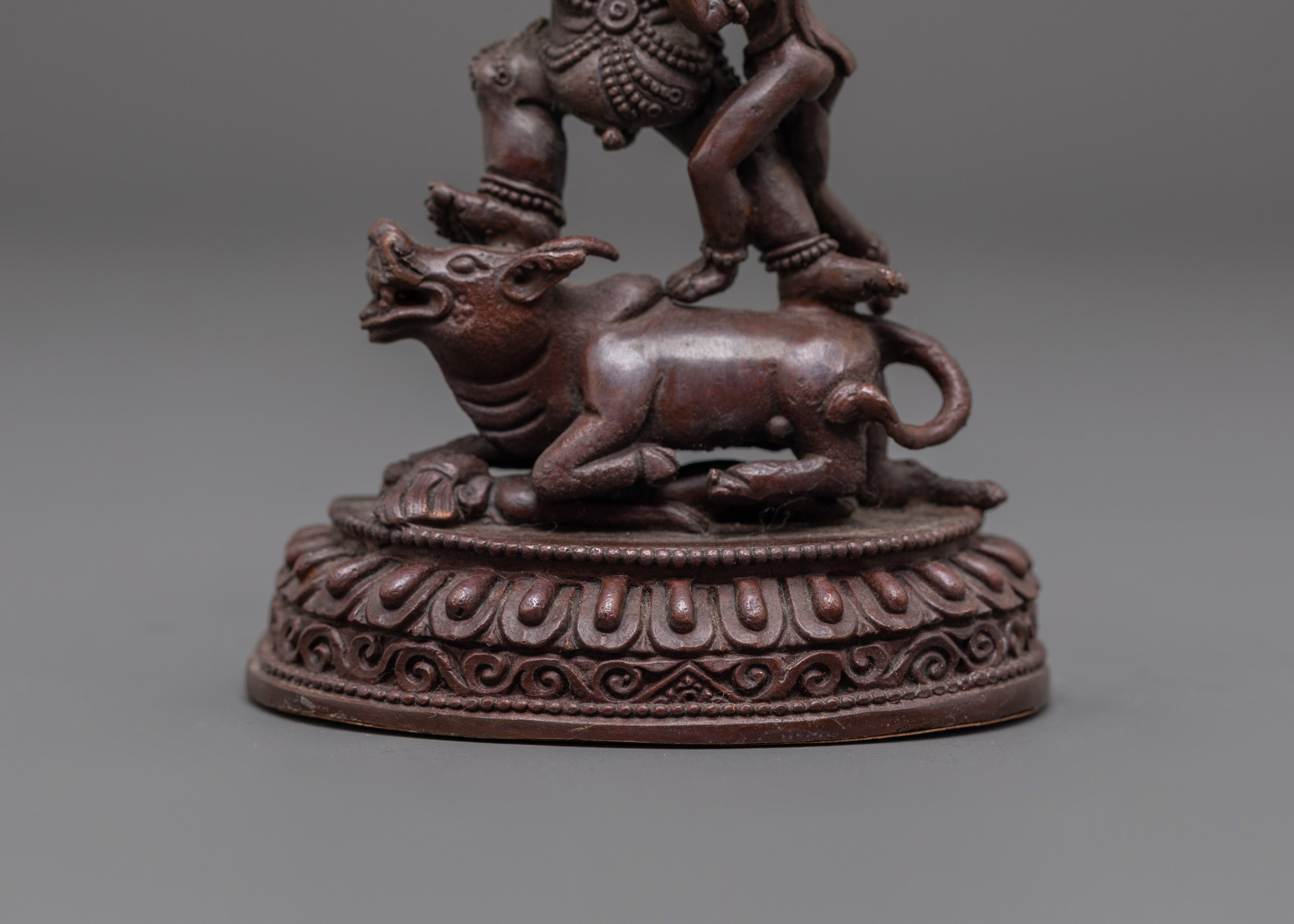 Tibetan Protector Deity Yamantaka Sculpture | Embodiment of Compassion