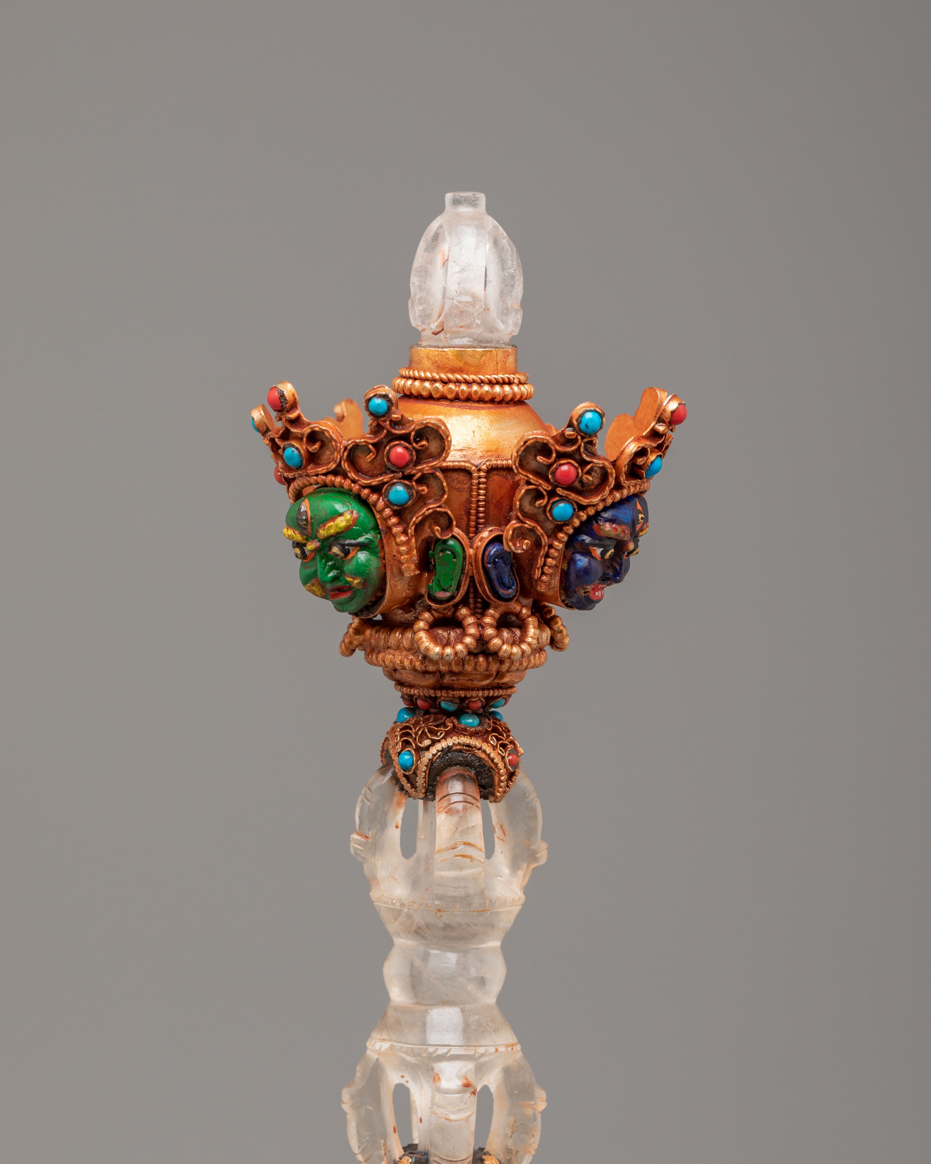 Tibetan Altar Three-Sided Phurba | A Sacred Dagger for Spiritual Ceremonies