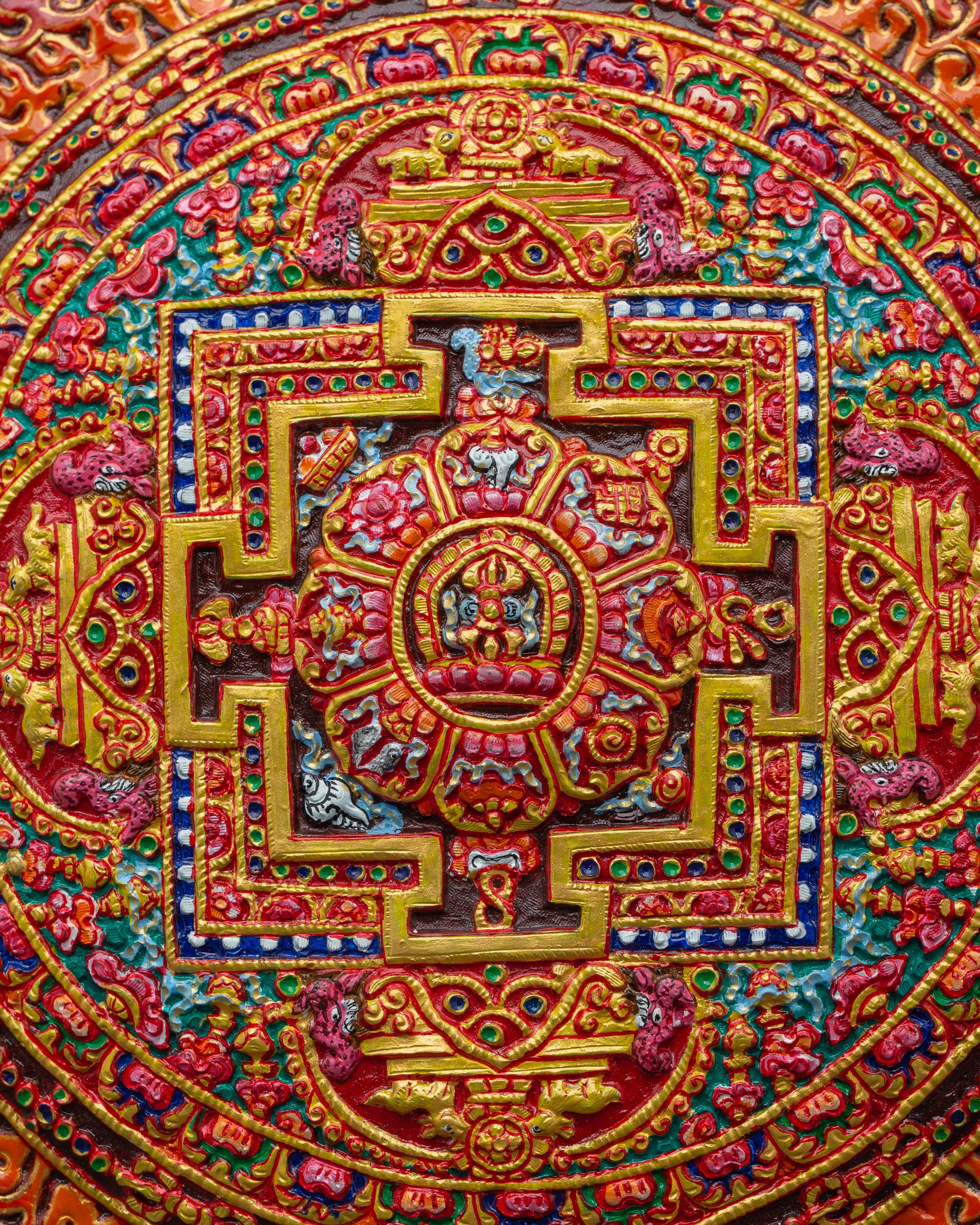 Spiritual Copper Mandala Wall Hanging | Handmade Boho Decor