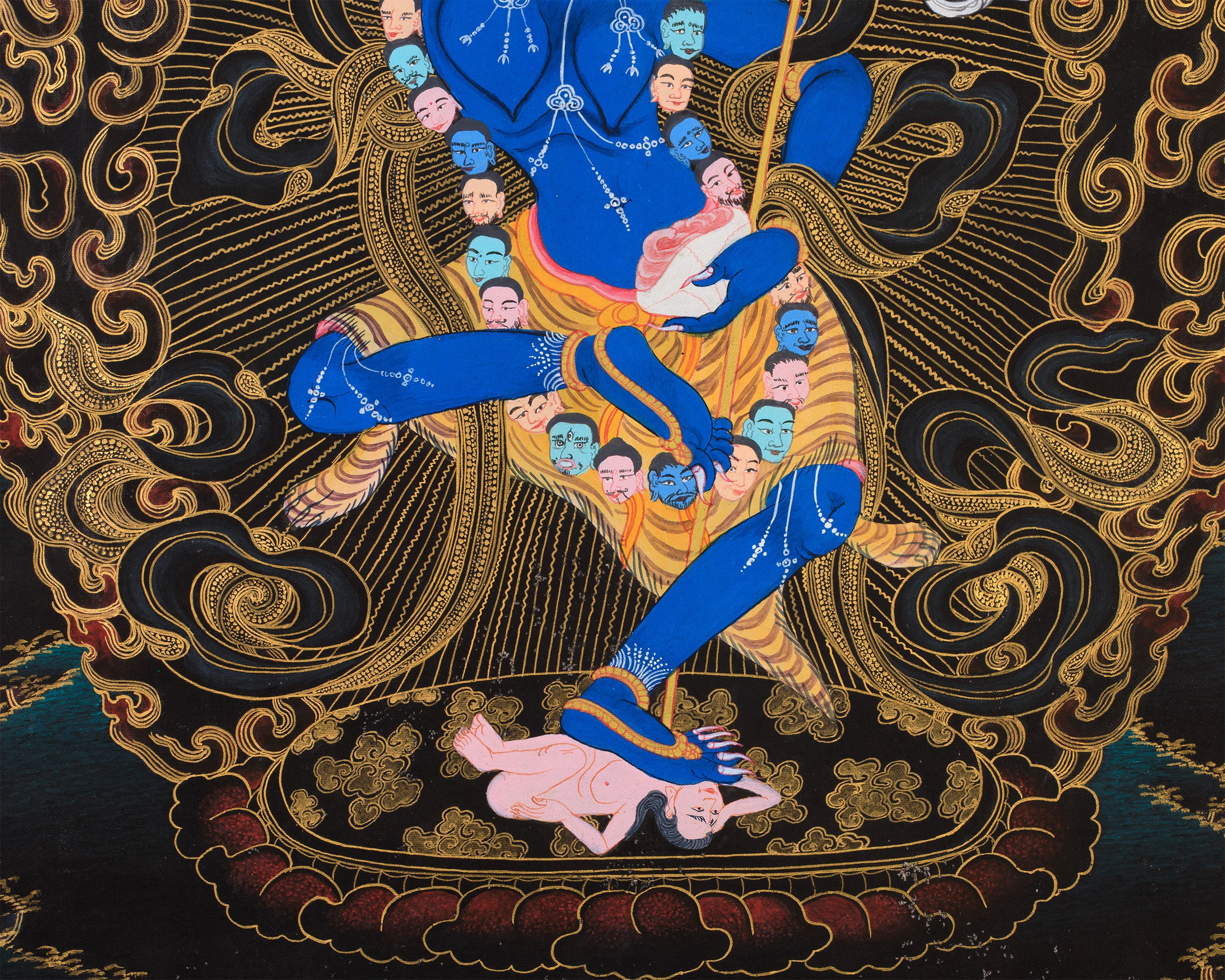 Singhamukha Thangka Art | Fierce Wisdom & Protection