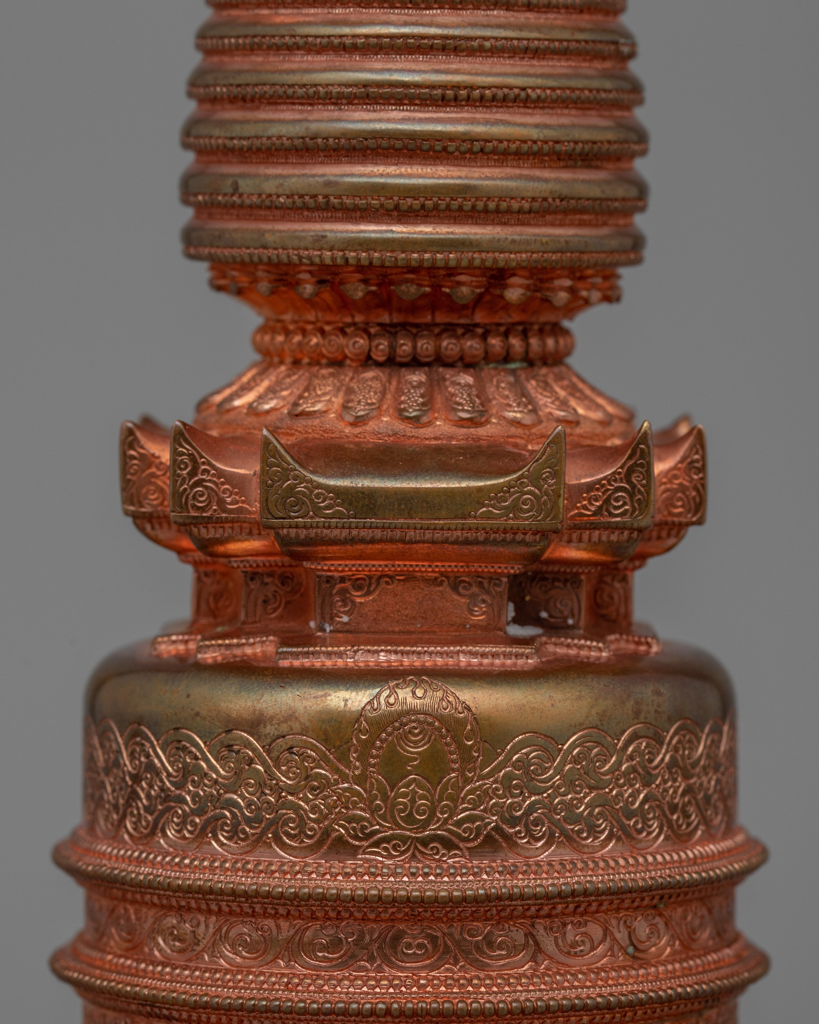 Decorative Stupa Tibetan | Sacred Symbol for Meditation and Harmony
