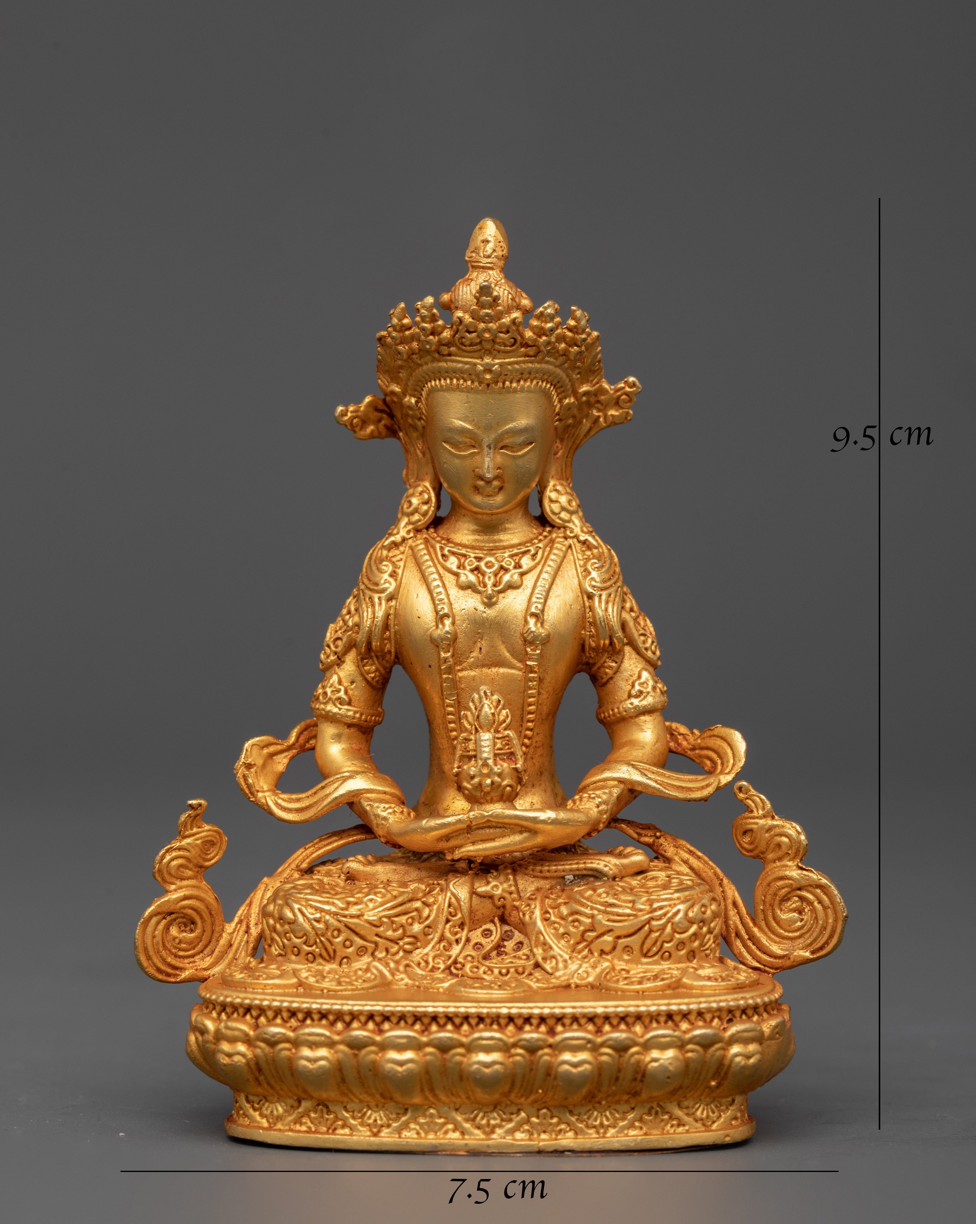 Himalayan Amitayus Statue in Dhyana Mudra | Buddha of Infinite Life and Longevity