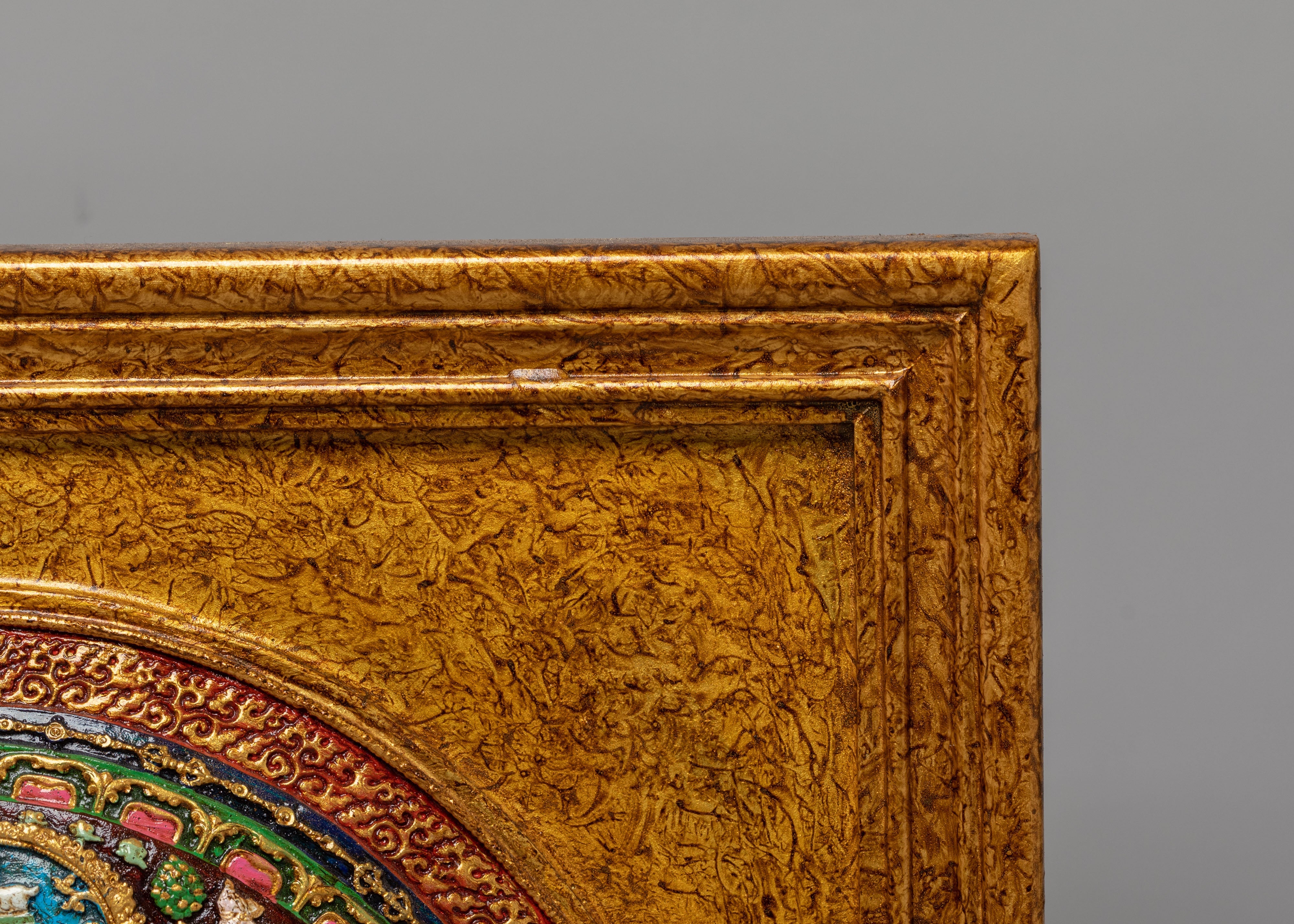 Handmade Eight Auspicious Mandala Wall Hanging | Wheel of Time