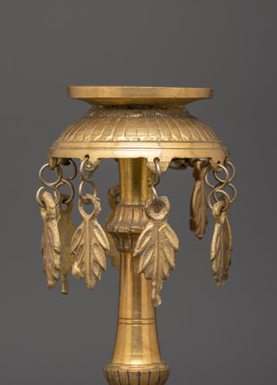 Nepali Traditional Brass Oil Lamp | Pooja Lamp for Home Altar and Decor