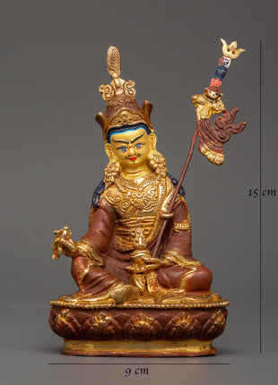 Tibetan Copper Padmasambhava Figure | Spiritual Power &amp; Protection