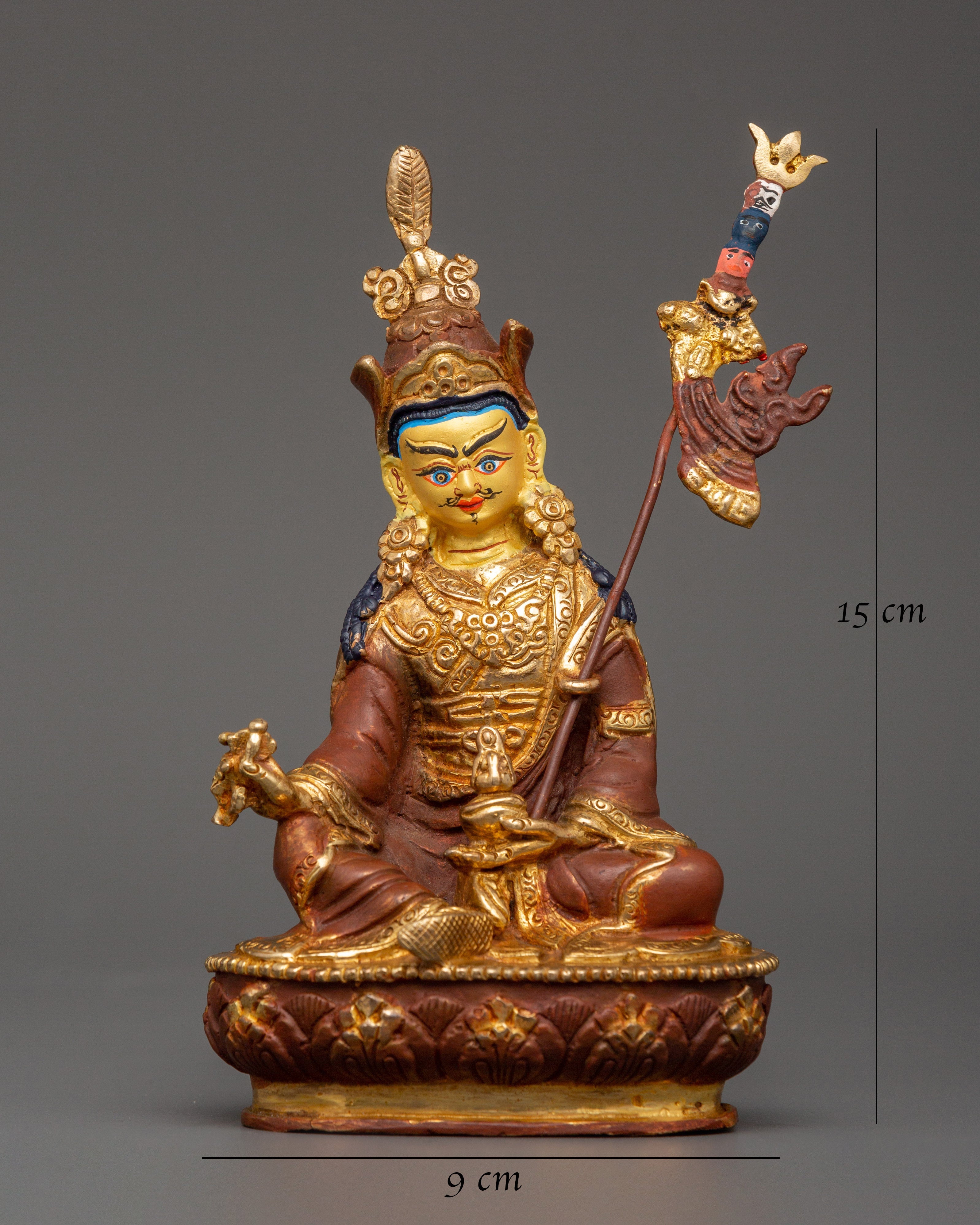 Tibetan Copper Padmasambhava Figure | Spiritual Power &amp; Protection