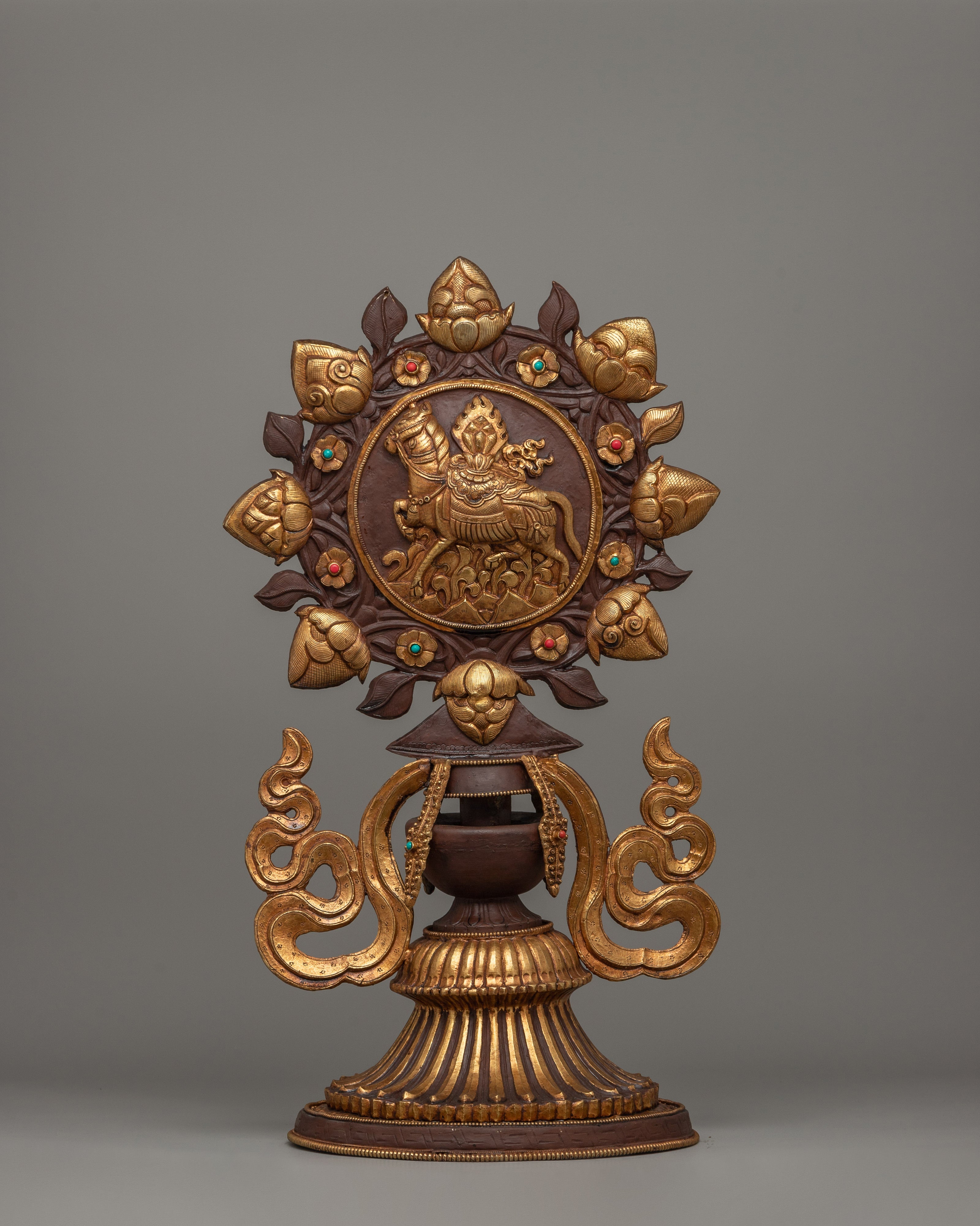Buddhist  King Queen Statue Set | Buddhist Deity Statues for Spiritual Harmony