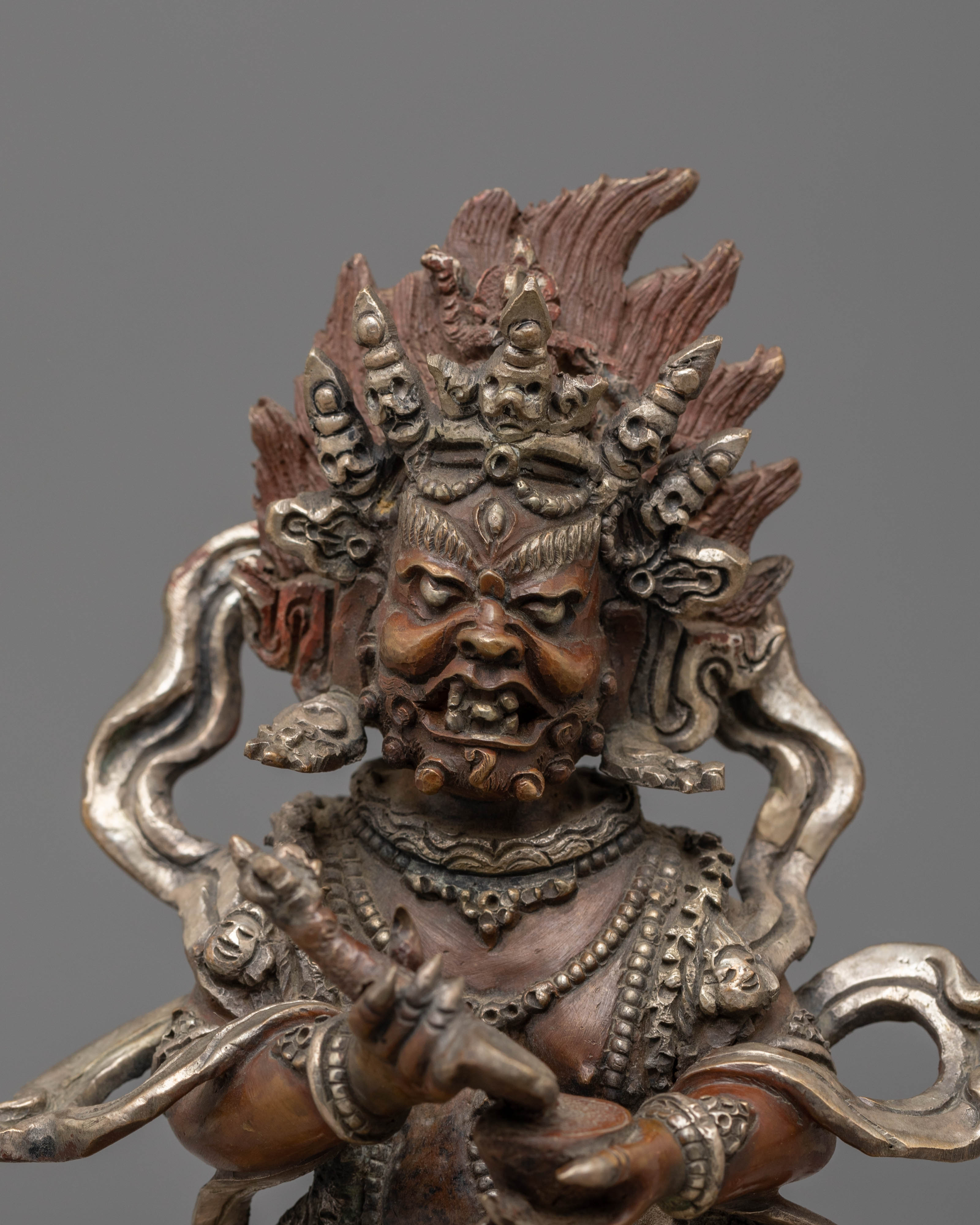 Shakya Mahakala Handcrafted Statue | Guardian of the Dharma