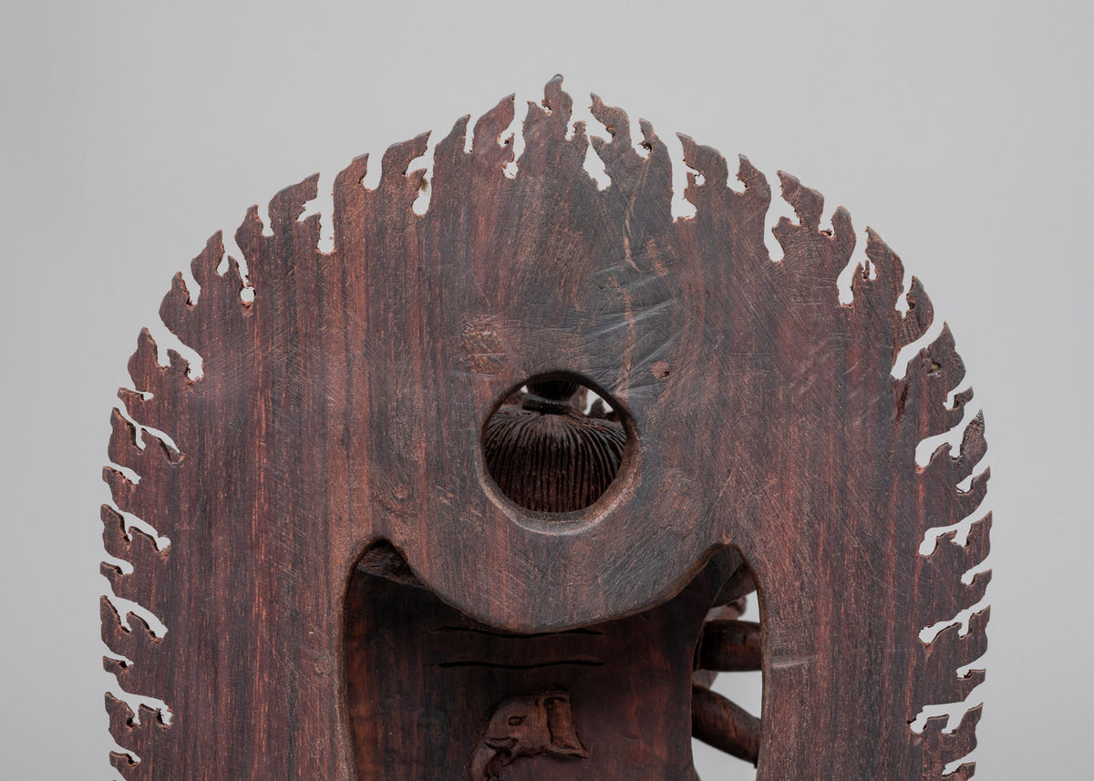 Traditional Chakrasamvara Sculpture | Handcrafted Wooden Artwork