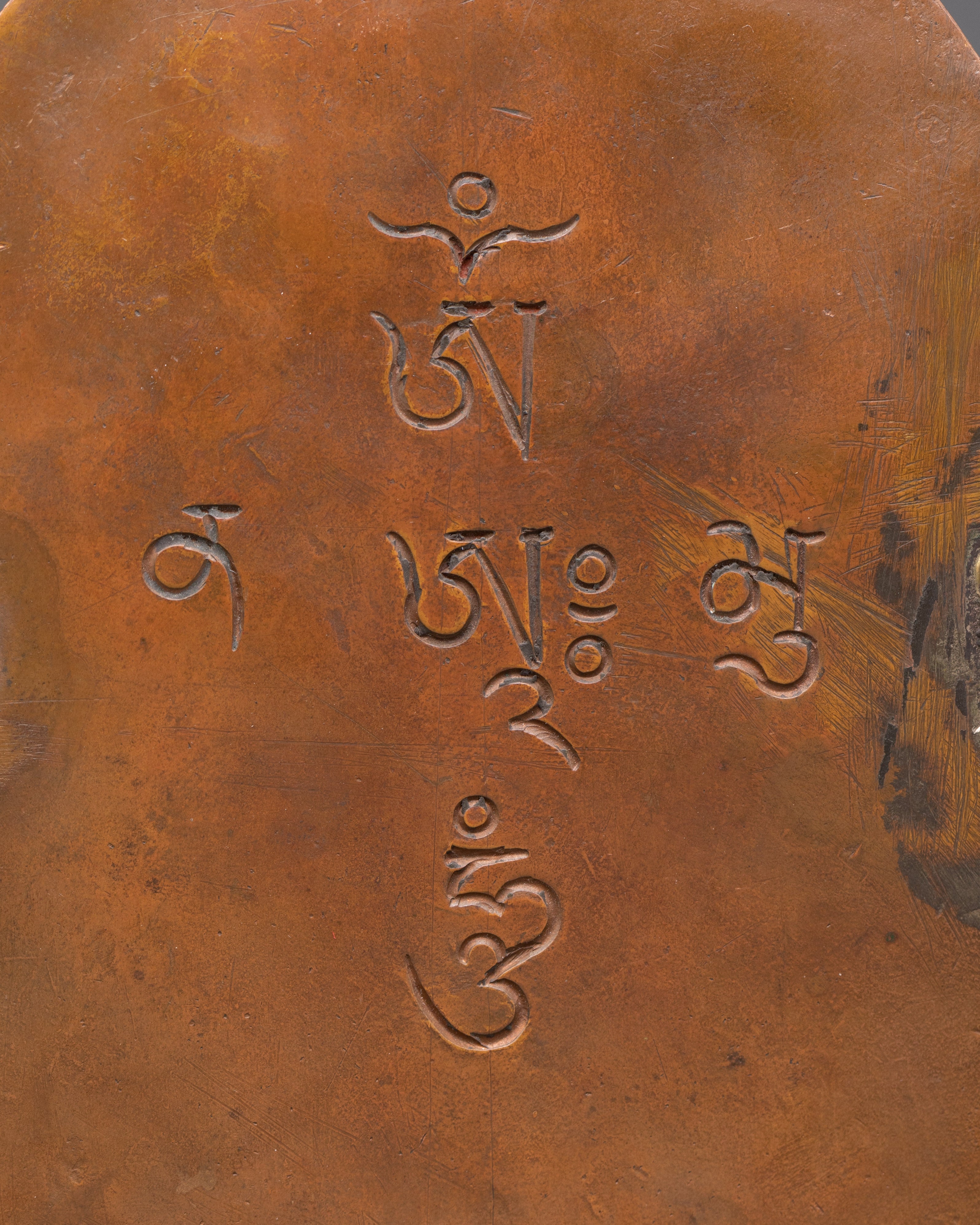 Handmade Religious Ghau Box | Copper and Gold Gilded Tibetan Box