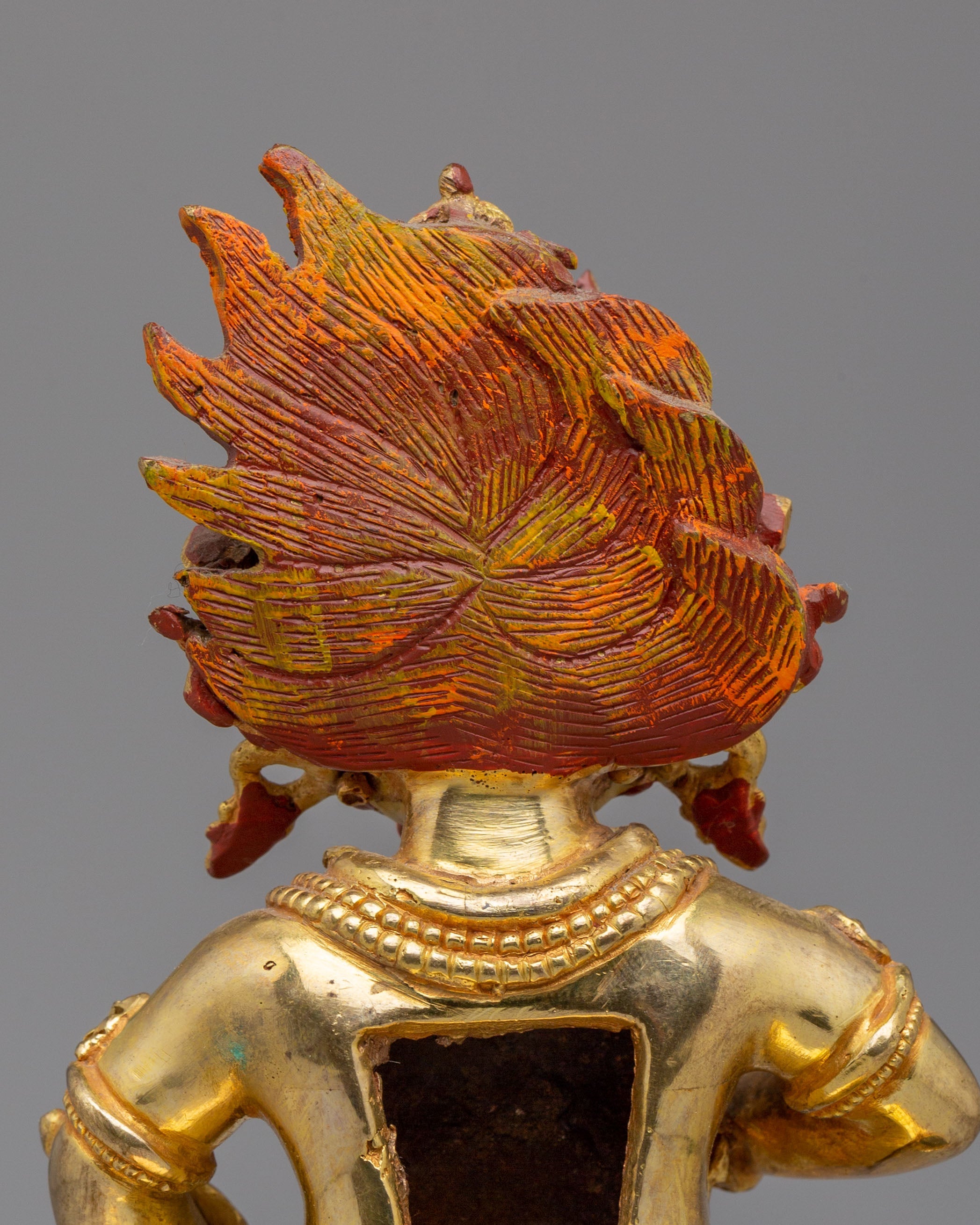 Wealth Protector Black Dzambhala Sculpture | Tibetan Buddhist Artwork for Prosperity