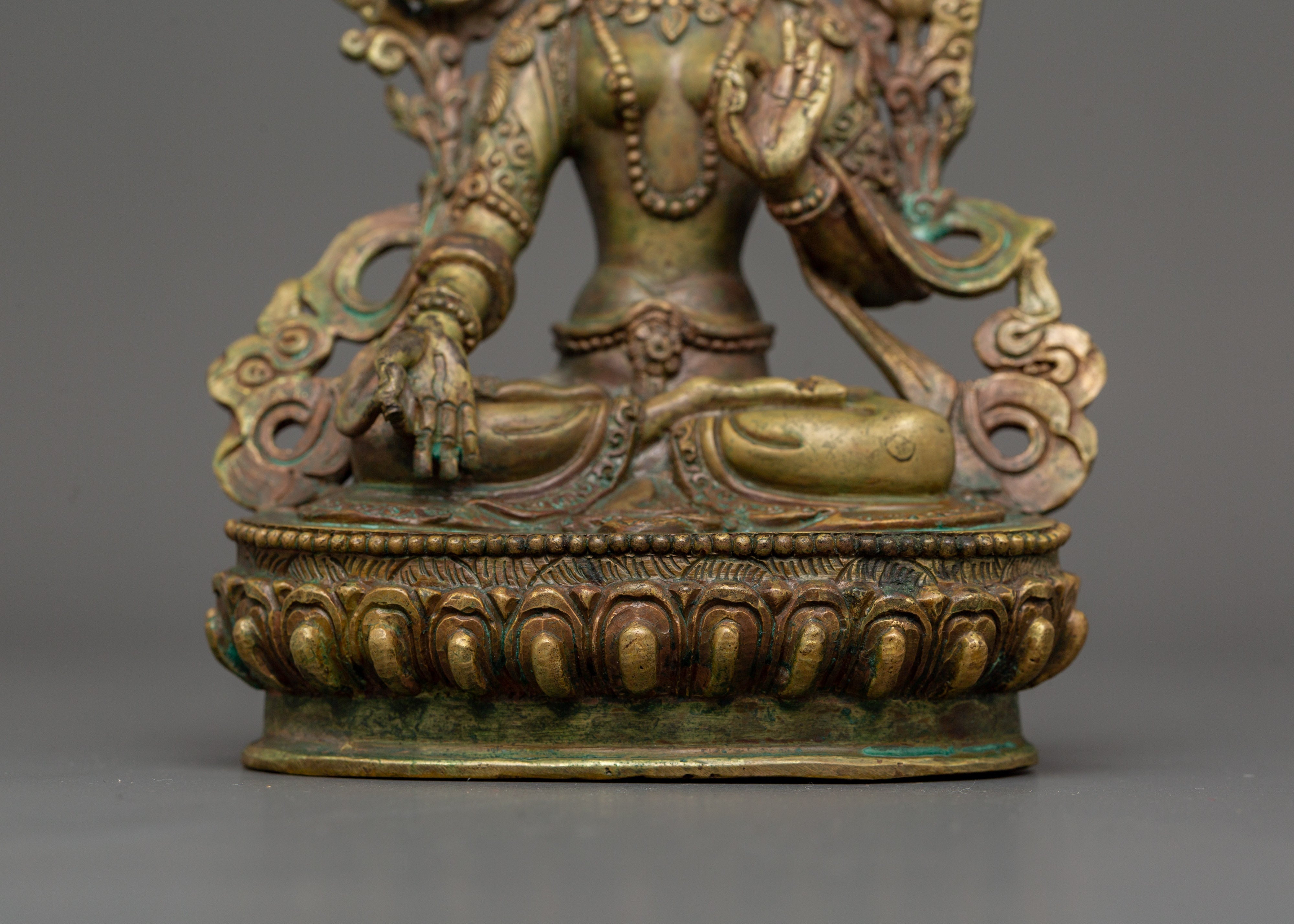 White Tara Antique Statue | Goddess of Compassion