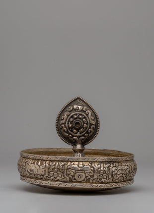 Silver Offering Mandala Set | Sacred Offering Set