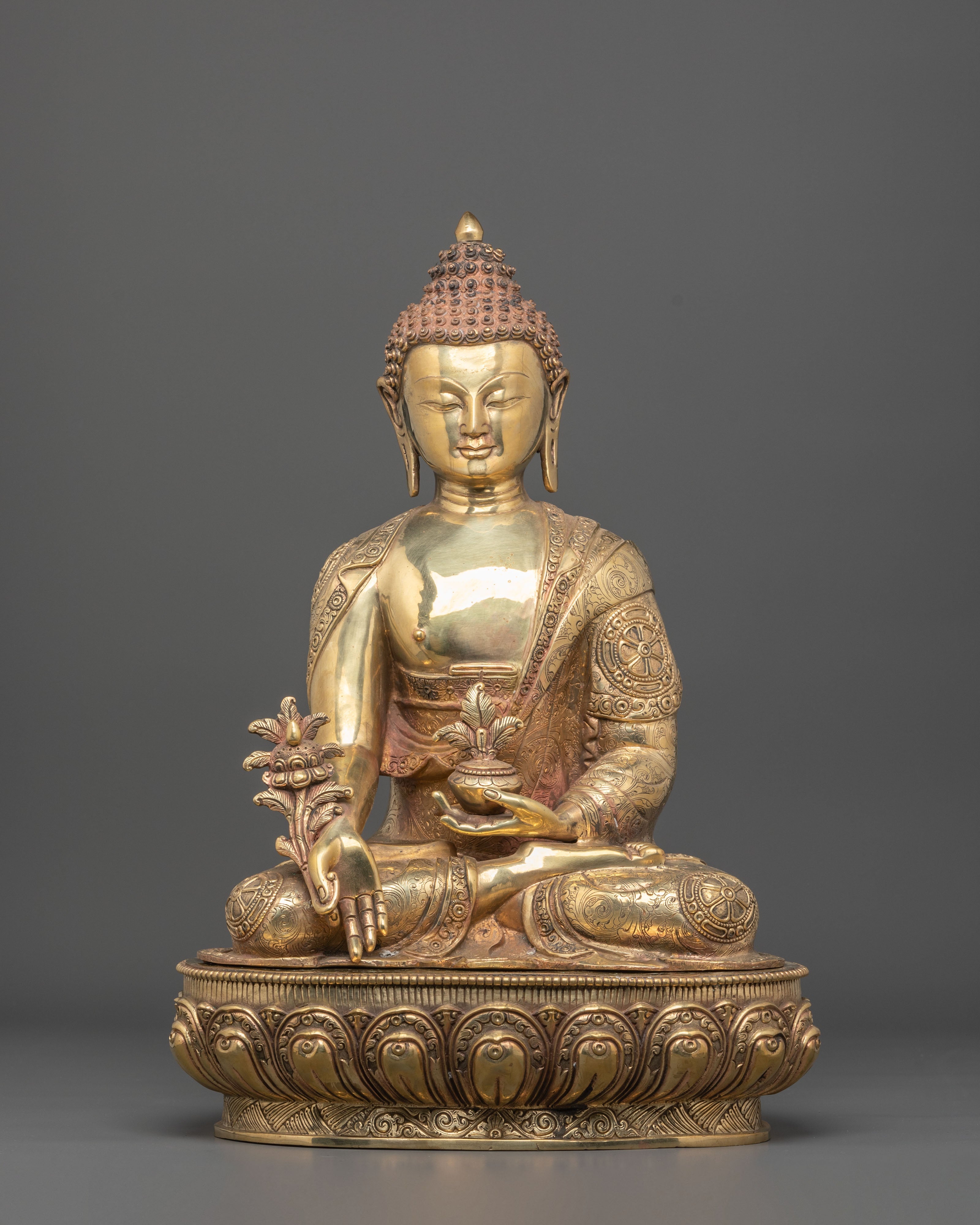 Tibetan Three Buddha Statue Set | Medicine Buddha, Shakyamuni Buddha & Amitabha Buddha