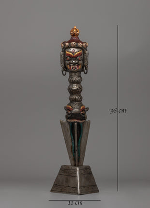 Iron Vajra Phurba Ritual Dagger | A Symbol of Power and Transformation