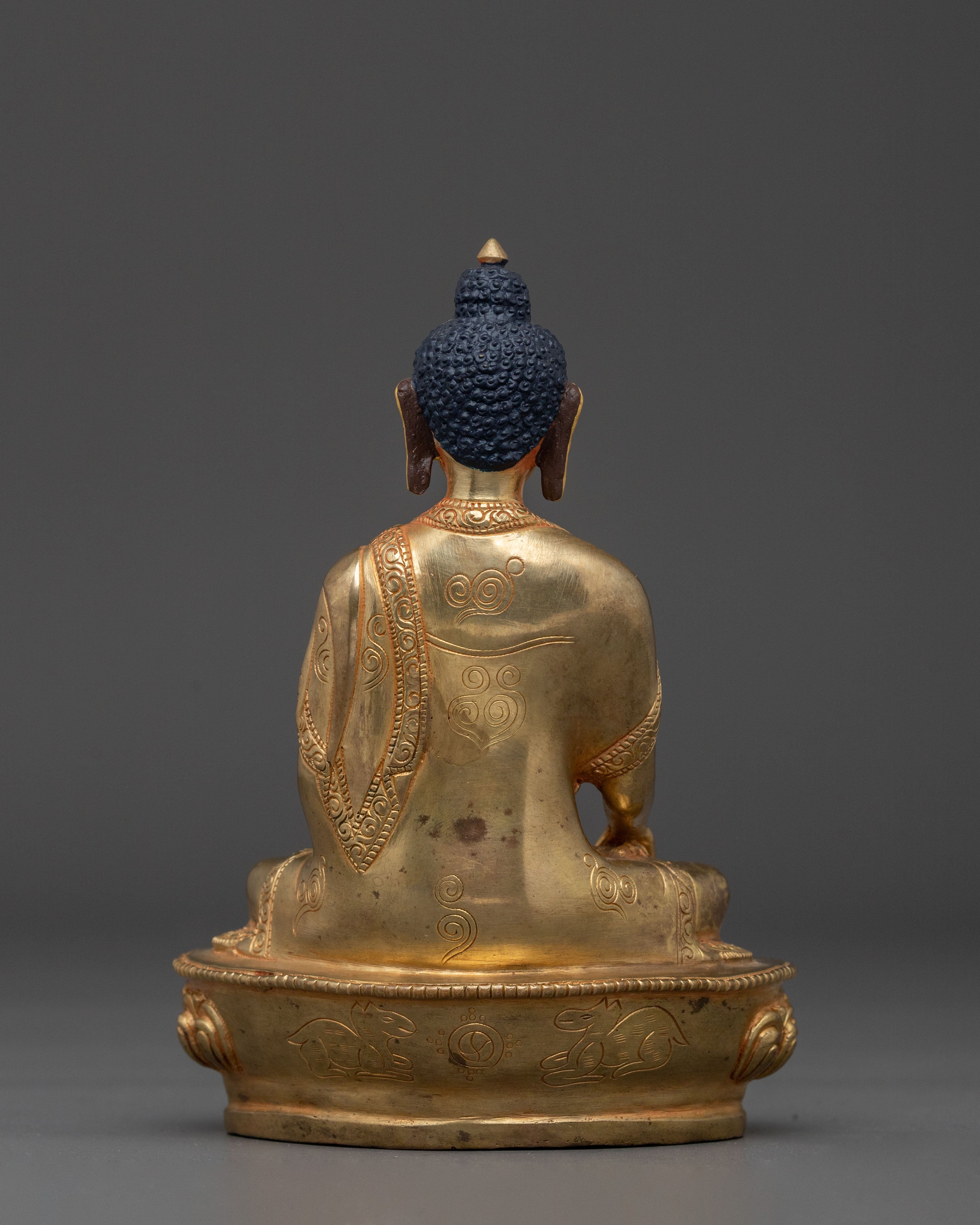 Traditional Handmade Shakyamuni Buddha Sculpture | Spiritual Home Decor