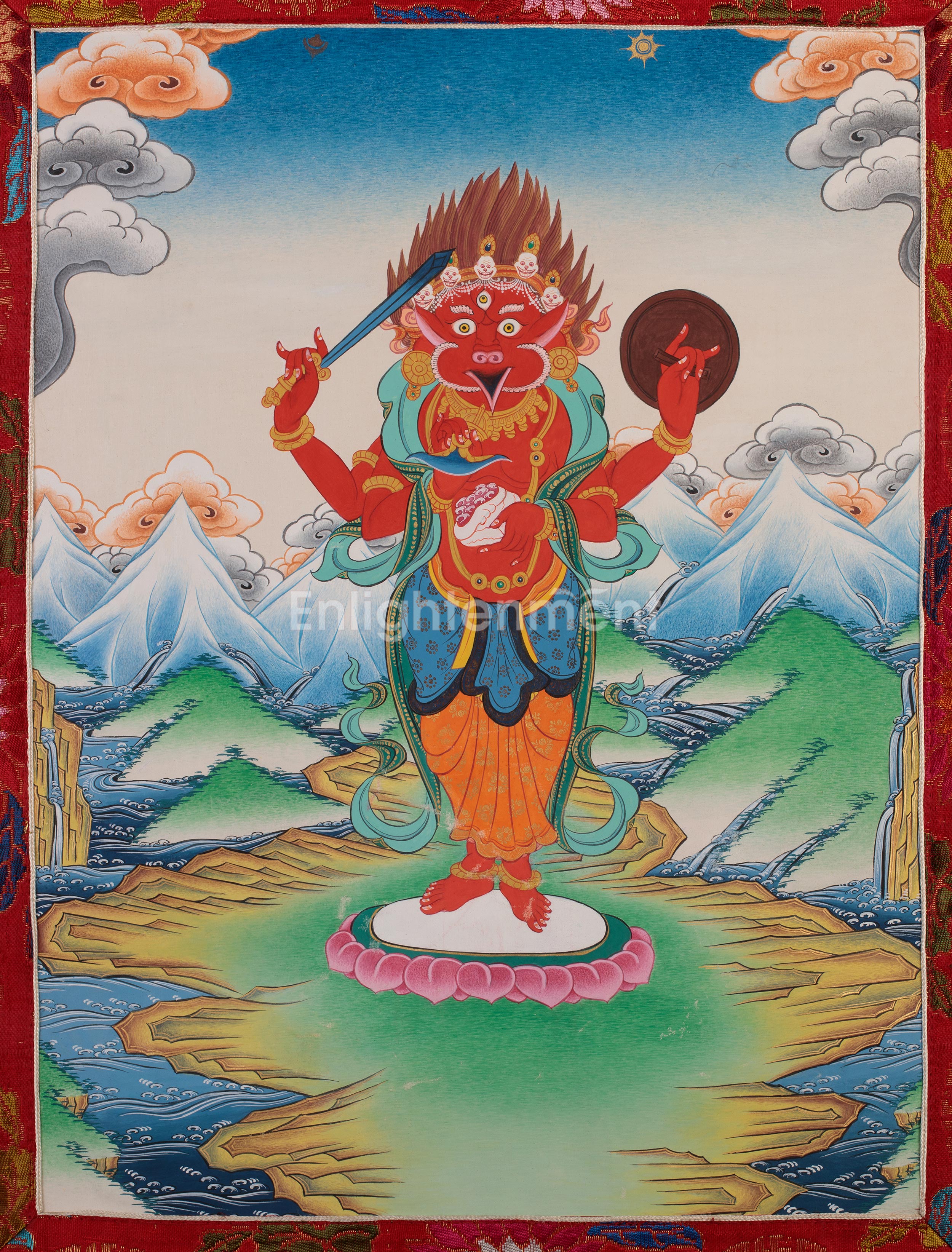 Garuda Thangka | Buddhist & Hindu Deity of Protection