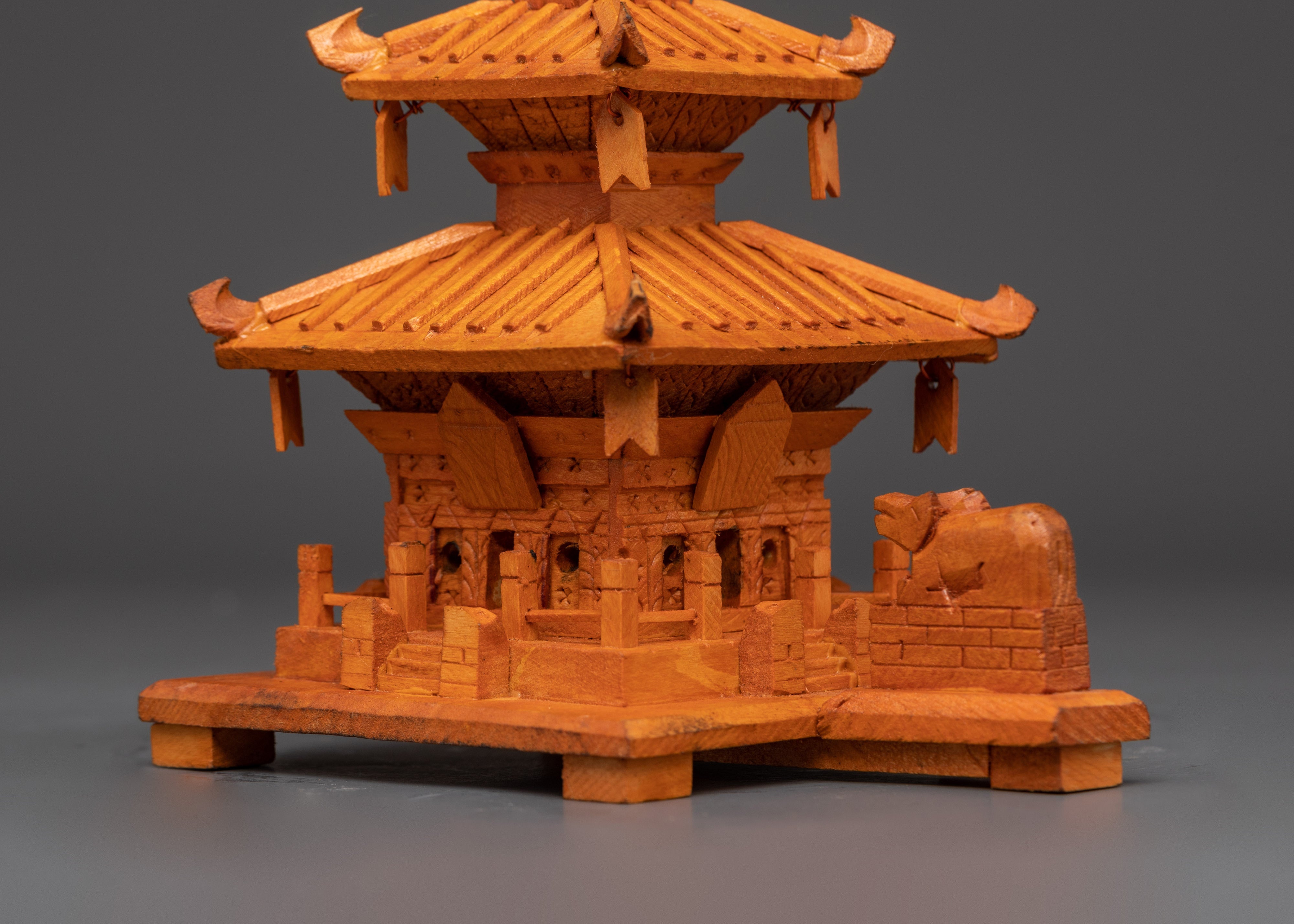 Wooden Buddhist Religious Stupa | For Ritual Use