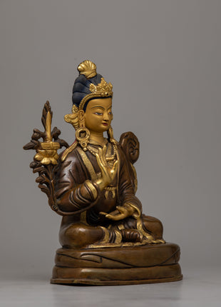 Tibetan Manjushri Statue | Exquisite Copper Sculpture Reflecting Himalayan Artistry