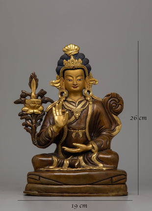 Tibetan Manjushri Statue | Exquisite Copper Sculpture Reflecting Himalayan Artistry