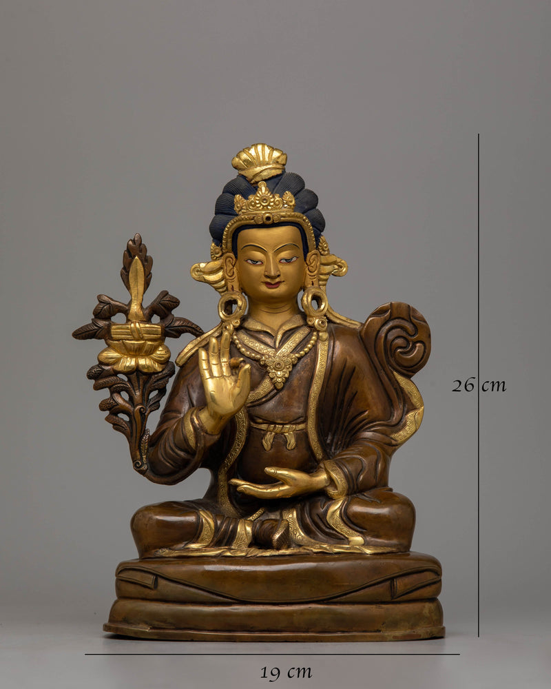 Tibetan Manjushri Statue | Exquisite Copper Sculpture Reflecting Himalayan Artistry