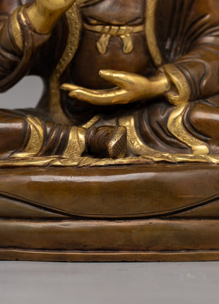 Tibetan Manjushri Statue | Exquisite Copper Sculpture Reflecting Himalayan Artistry