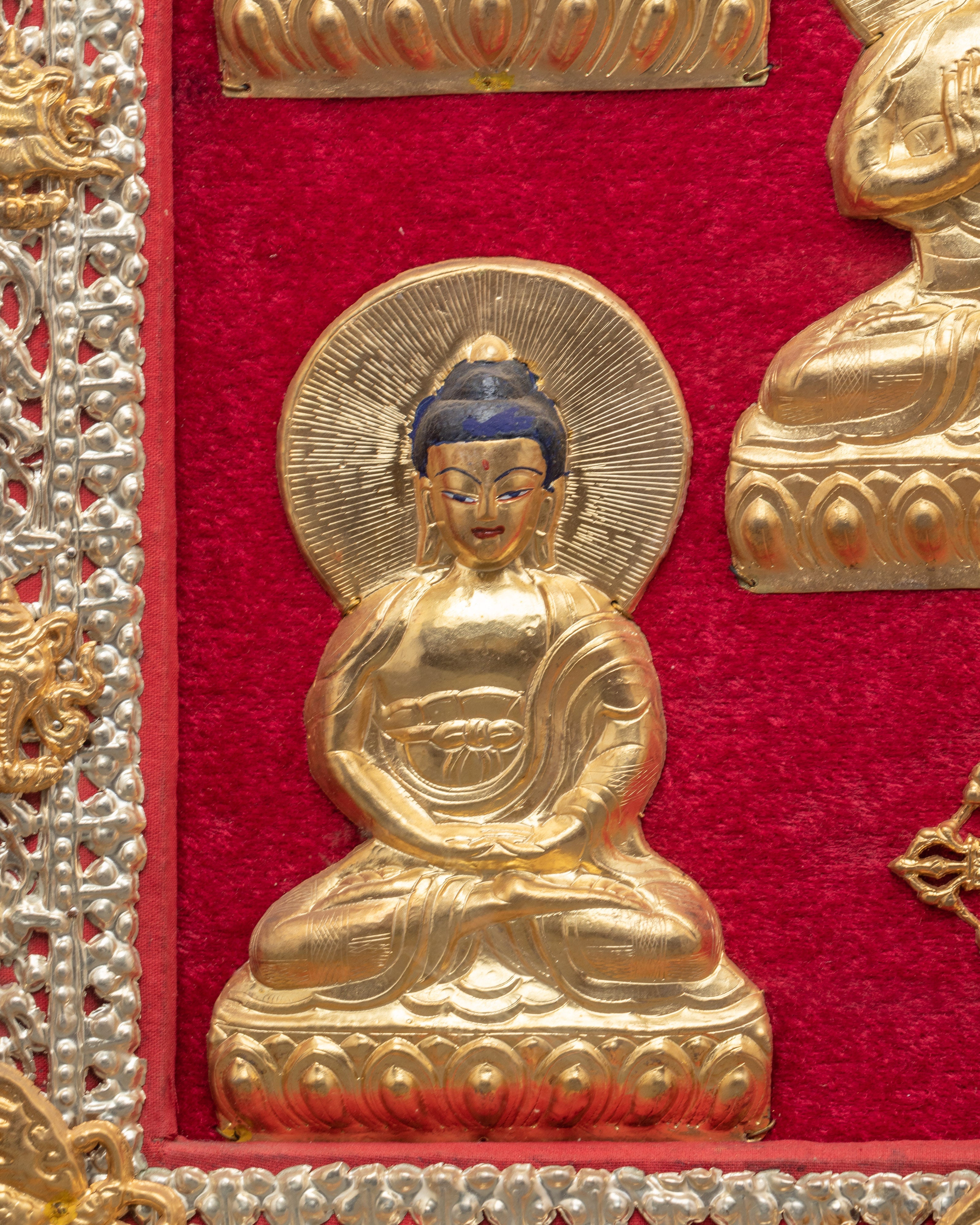 Five Dhyani Buddhas Wall Hanging | Spiritual Wall Decor | Buddhist Home Decor