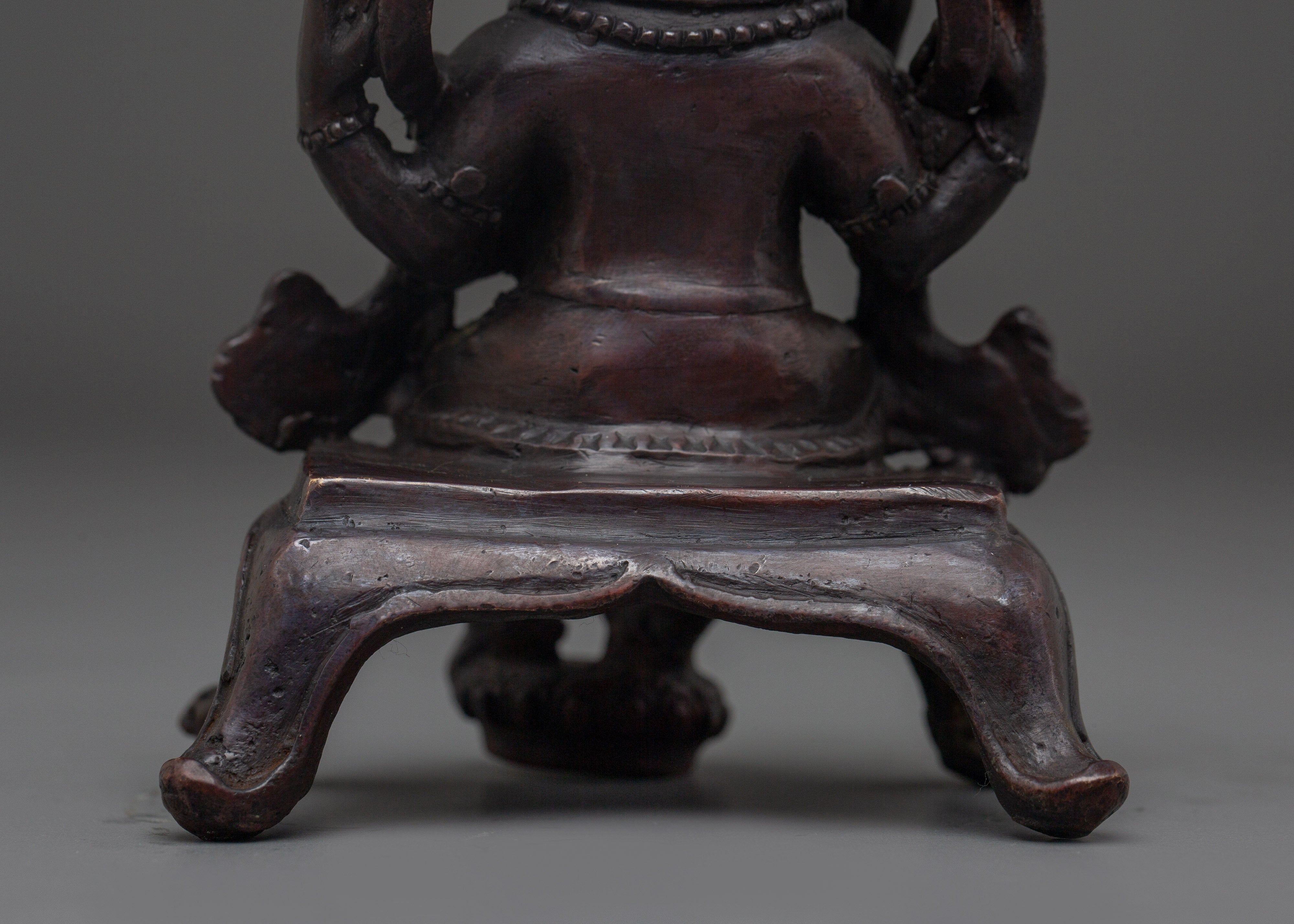 Handcrafted Statue of Lord Ganesha | Oxidized Copper Ganesh Idol