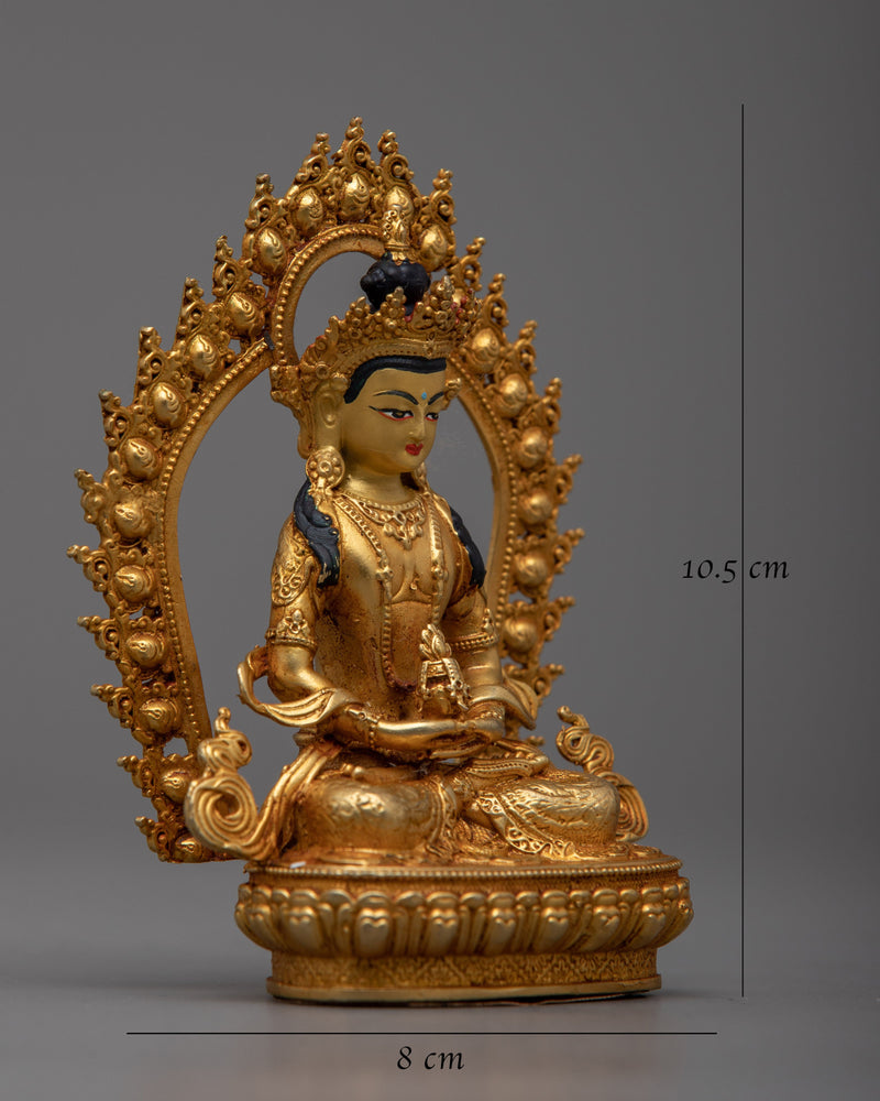 Tiny Buddha Amitayus Statue | Miniature Symbol of Eternal Life and Blessings