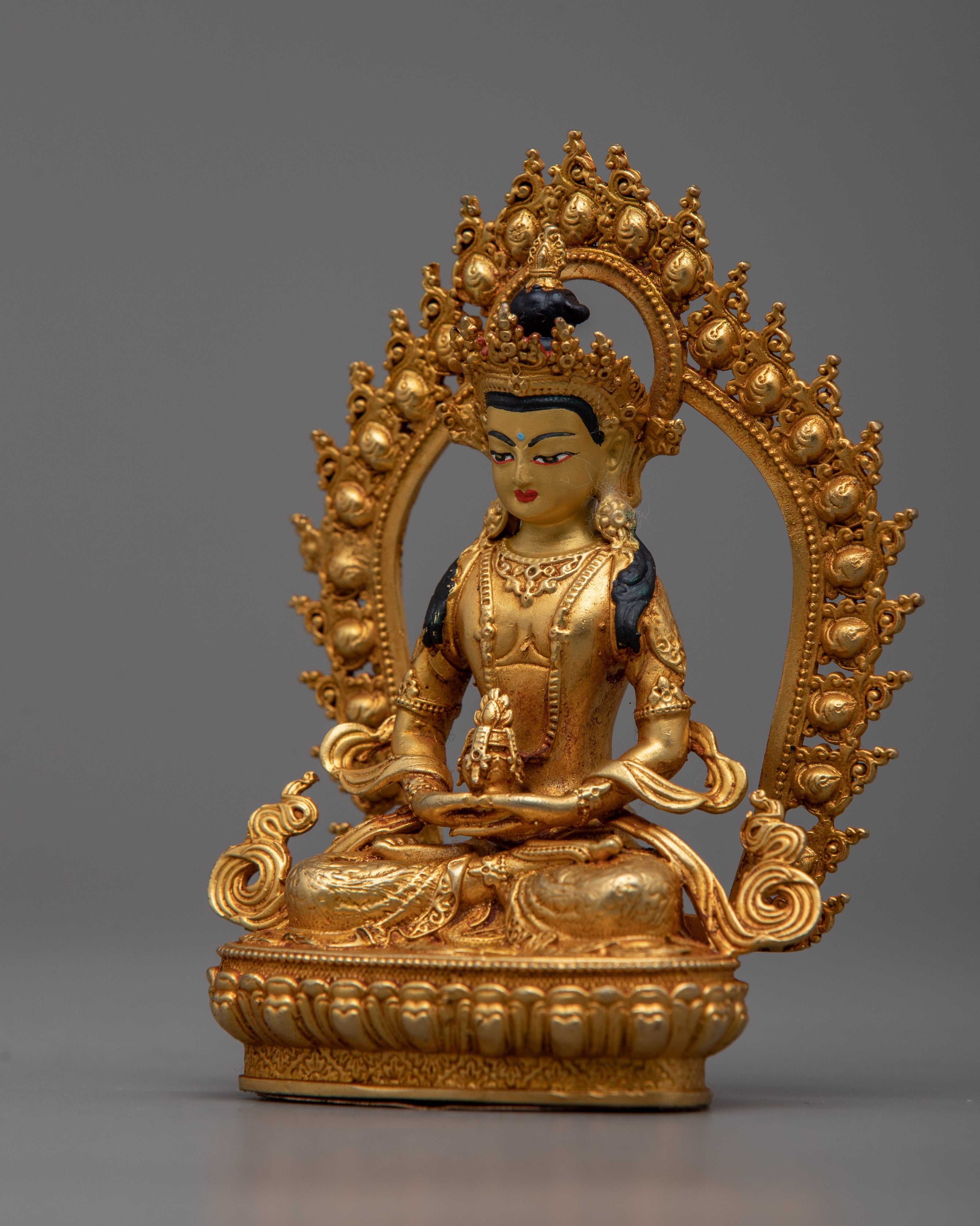 Tiny Buddha Amitayus Statue | Miniature Symbol of Eternal Life and Blessings