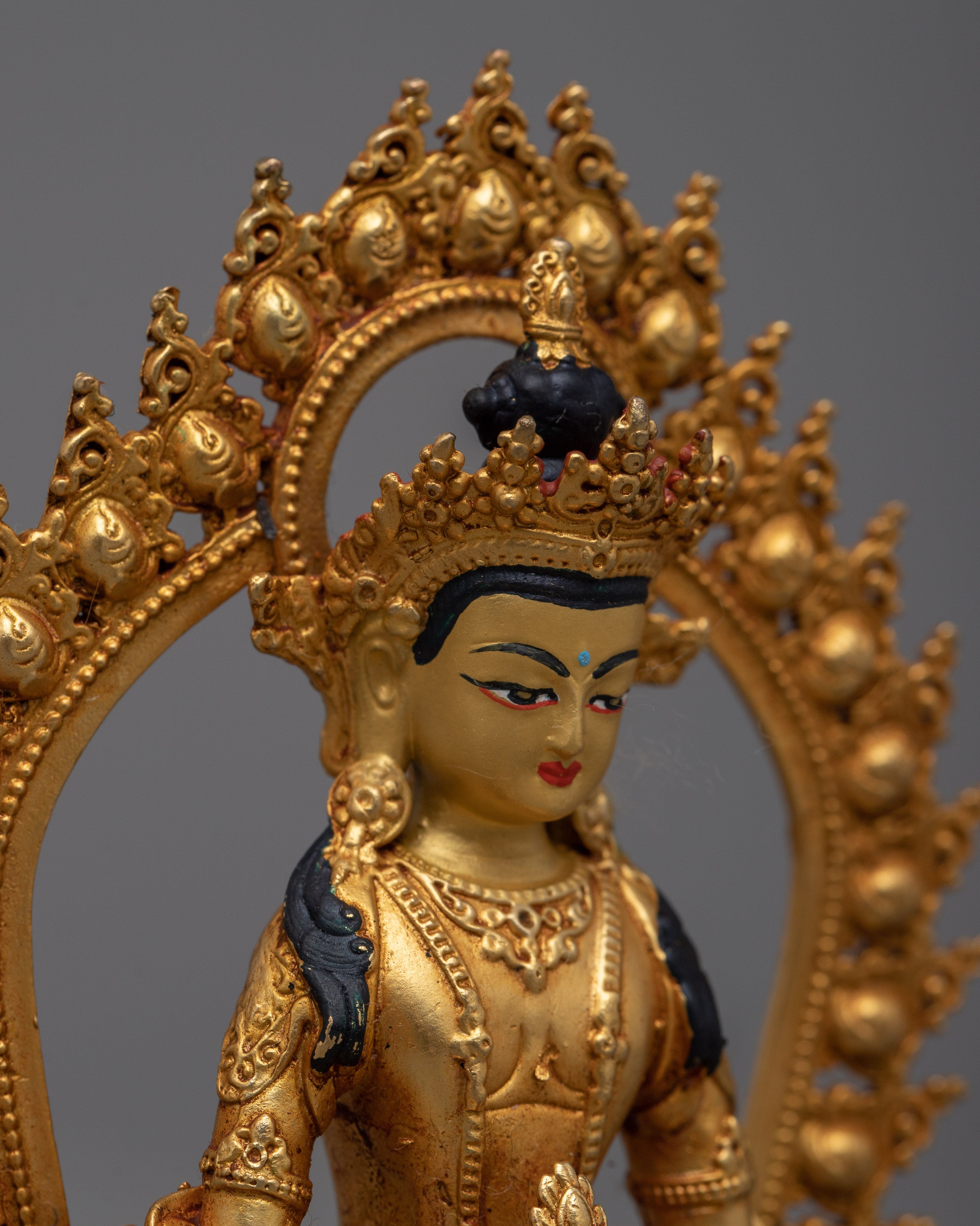 Tiny Buddha Amitayus Statue | Miniature Symbol of Eternal Life and Blessings
