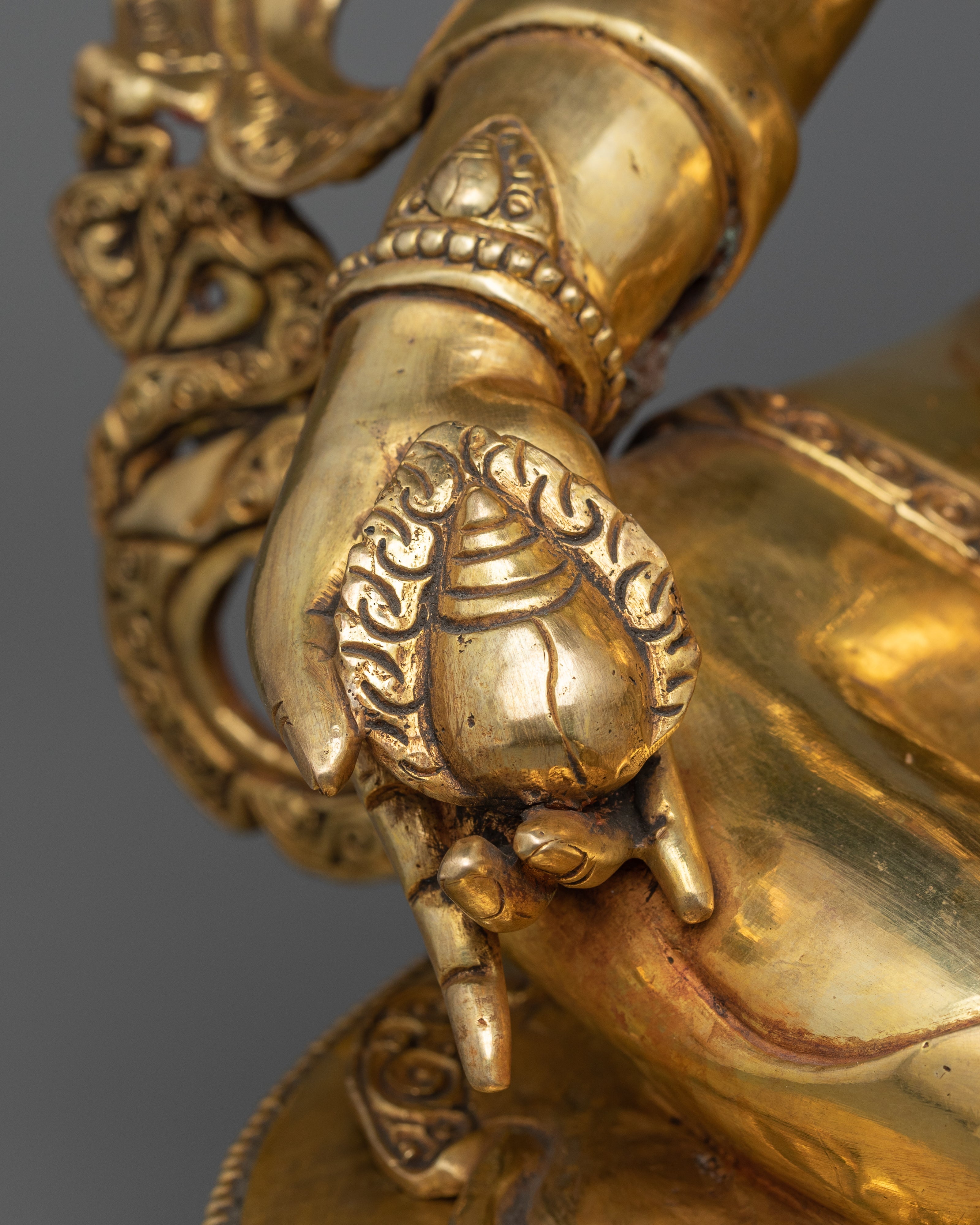 Kubera Statue for Shrine | Welcome Prosperity with the Vibrant Yellow Dzambhala