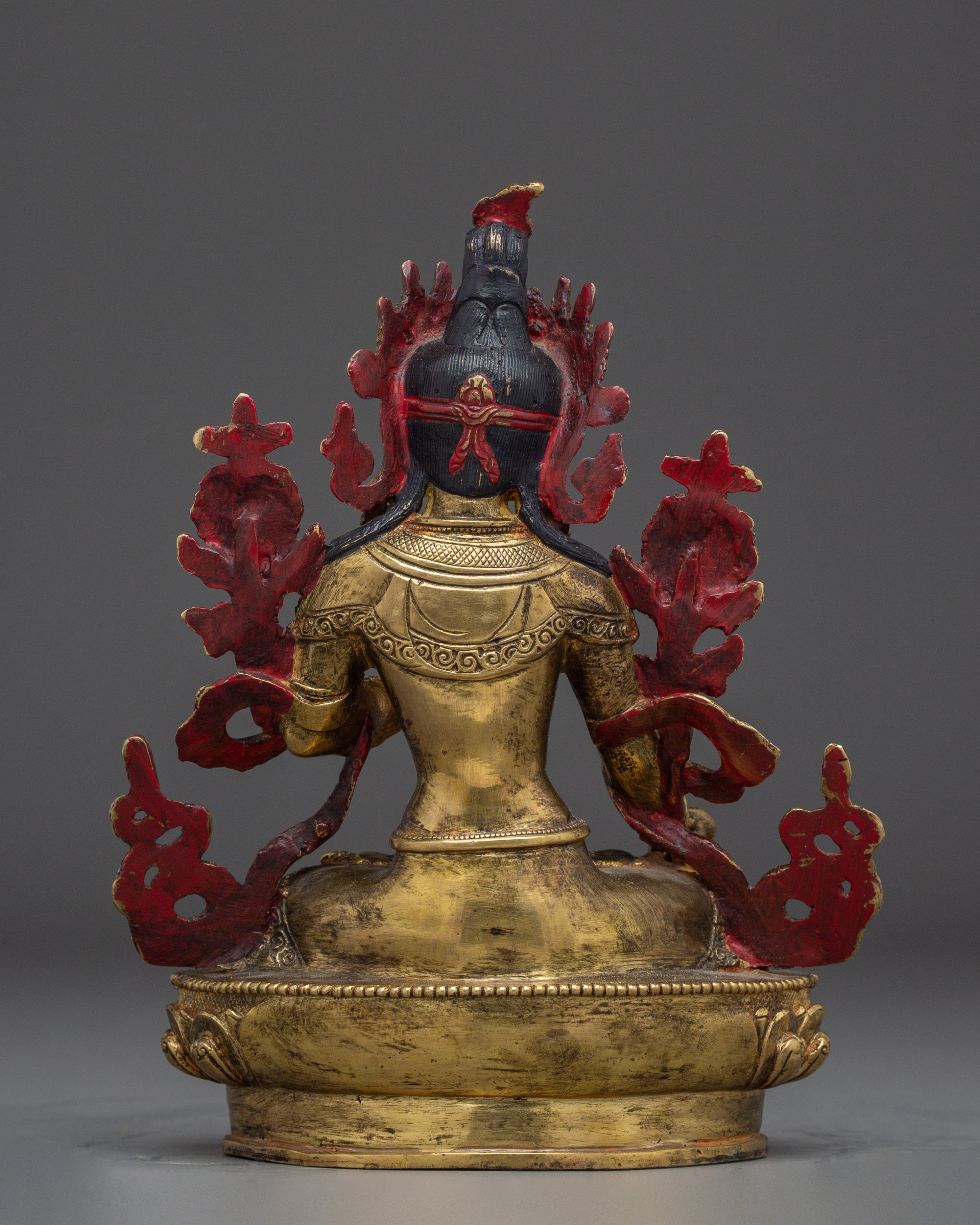 Golden Sita Tara Tibetan Deity Artwork | White Tara - Healing Deity