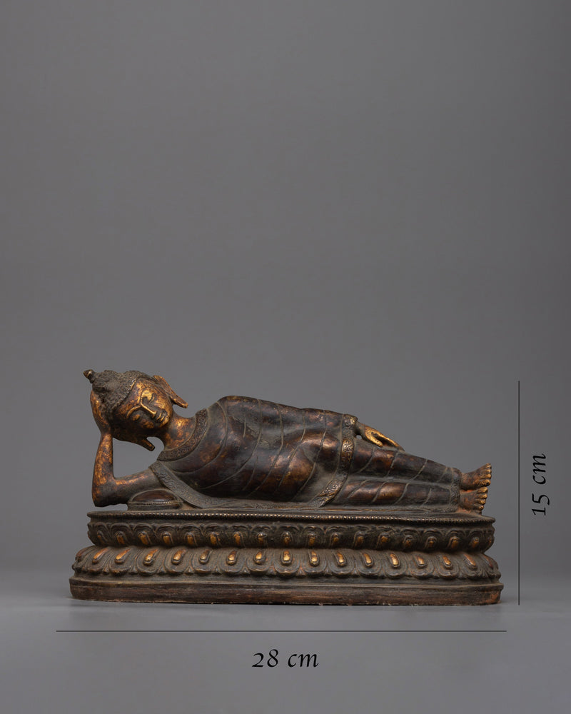 Buddha Statue Sleeping | Serene Representation of Buddha in Restful Meditation