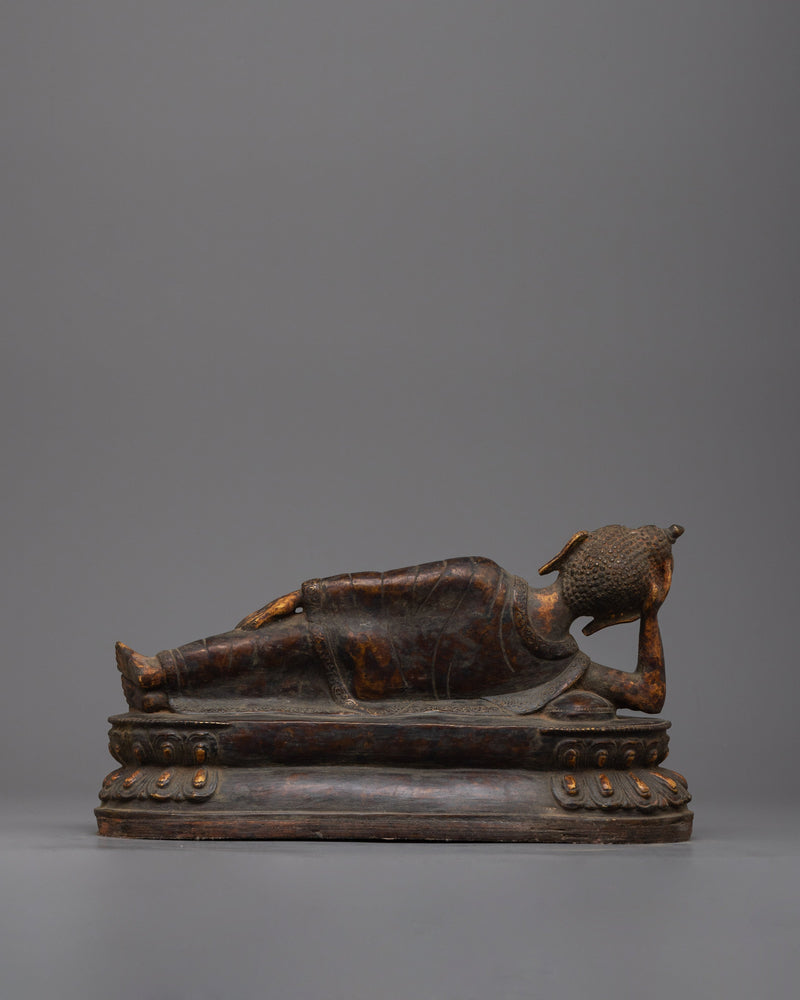 Buddha Statue Sleeping | Serene Representation of Buddha in Restful Meditation