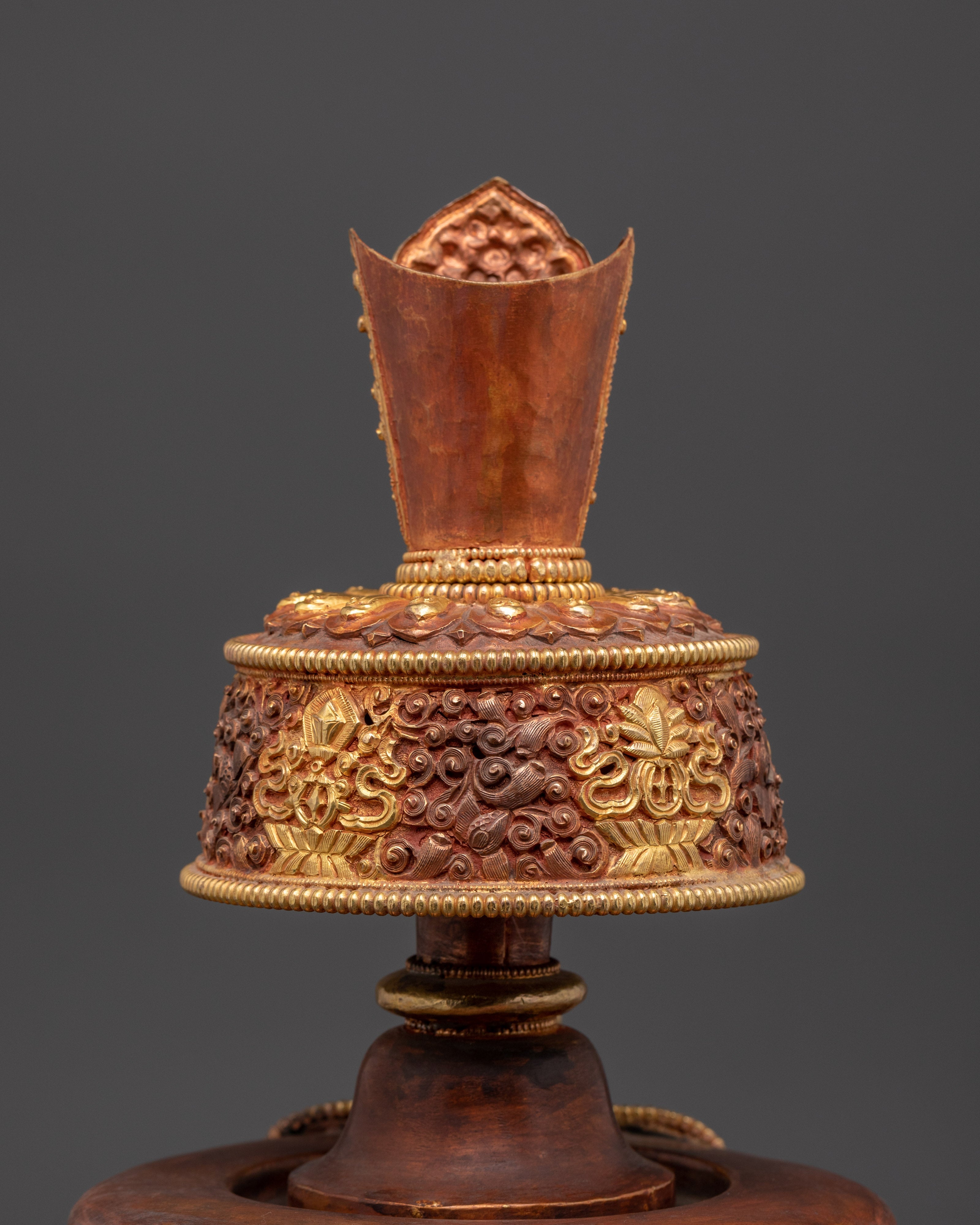Tibetan Spiritual Offering Bhumba Ritual Vessel | Sacred Altar Decor